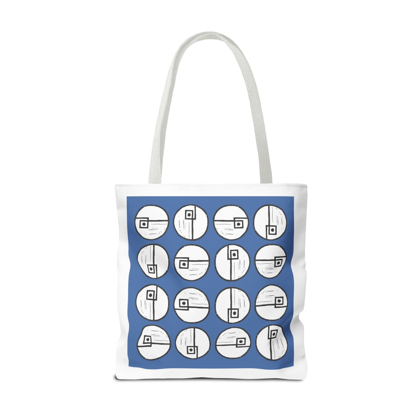 Rotating Rectangle Blue Tote Bag - InkLovePrint