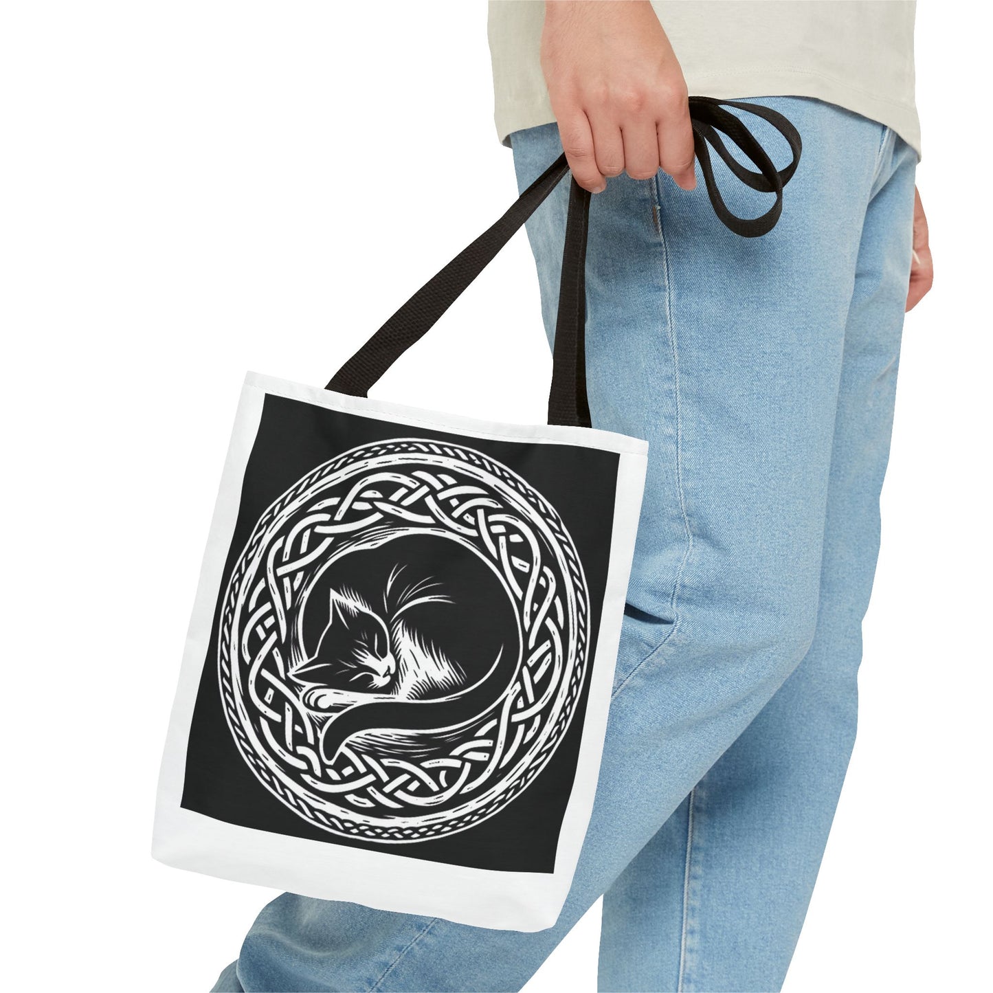 Celtic Cat Tote Bag - InkLovePrint