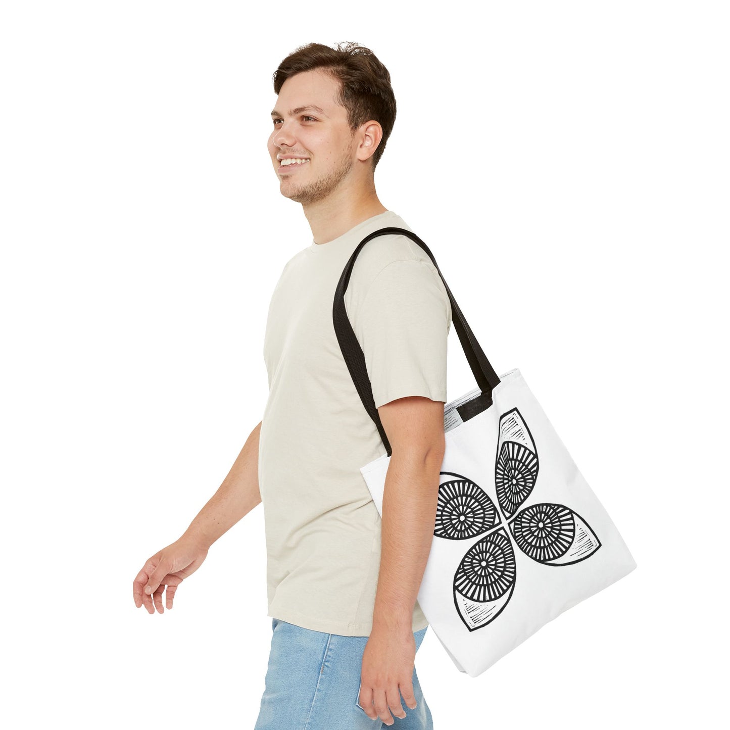 Circle Motif Tote Bag - InkLovePrint