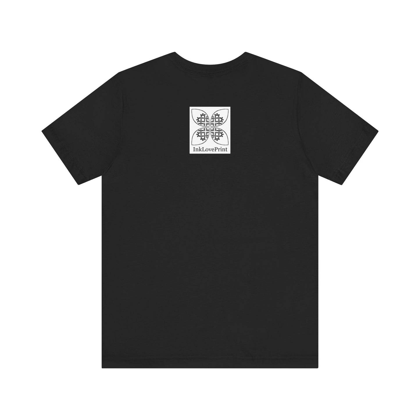Celtic Heart Motif Black Design T-Shirt - InkLovePrint