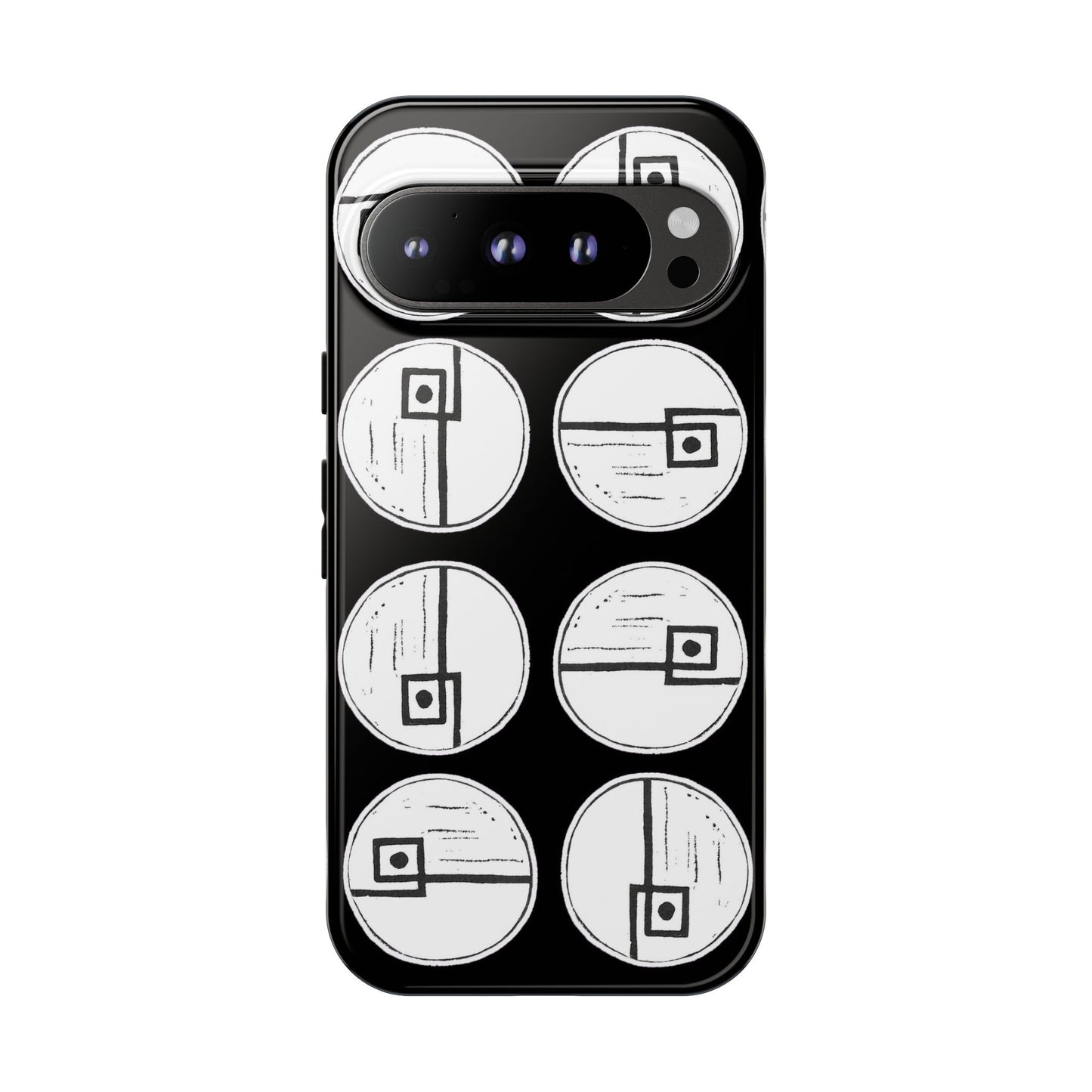 Rotating Rectangle Black Phone case