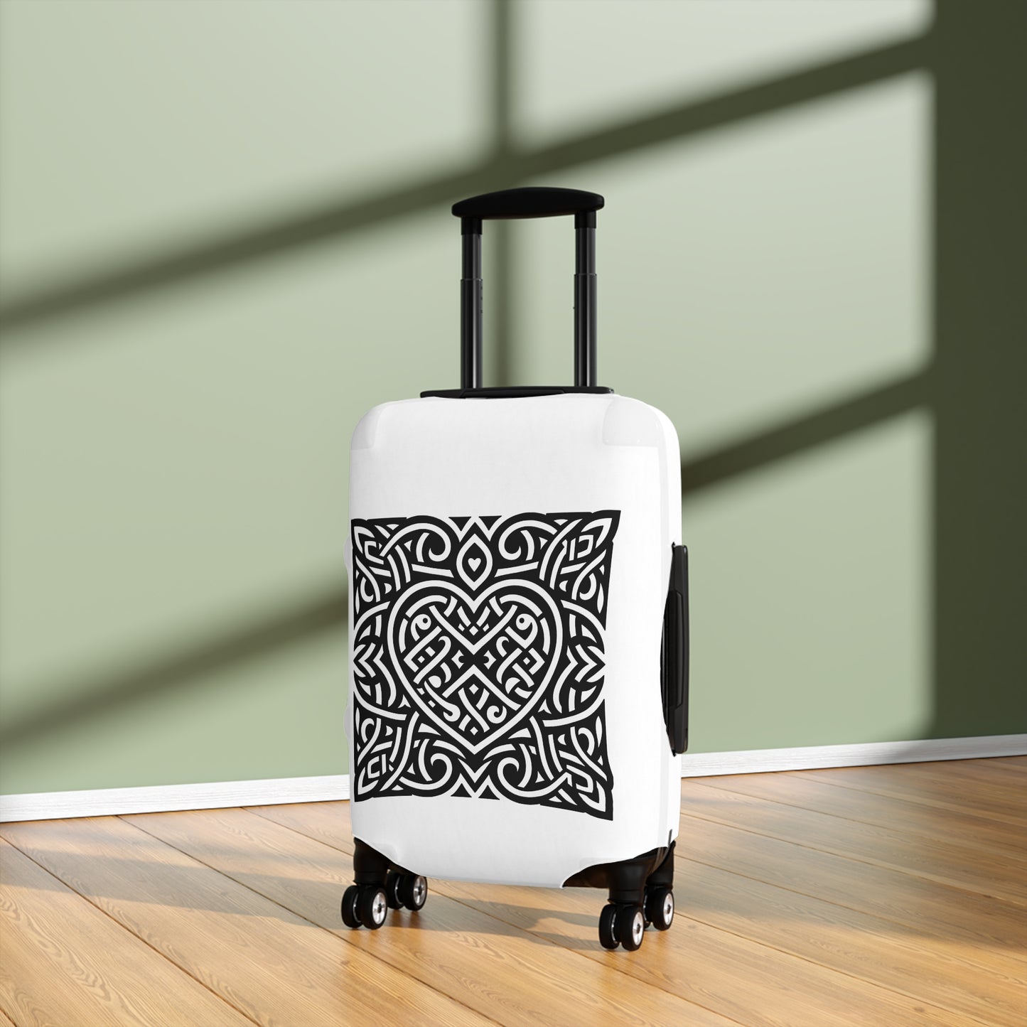 Framed Celtic Heart Luggage Cover - InkLovePrint