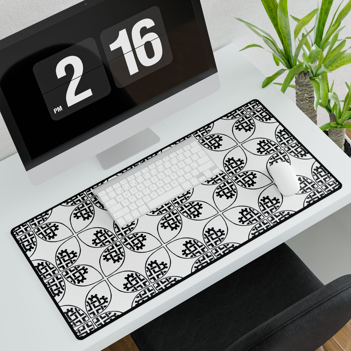 Celtic Heart Desk Mat White - InkLovePrint