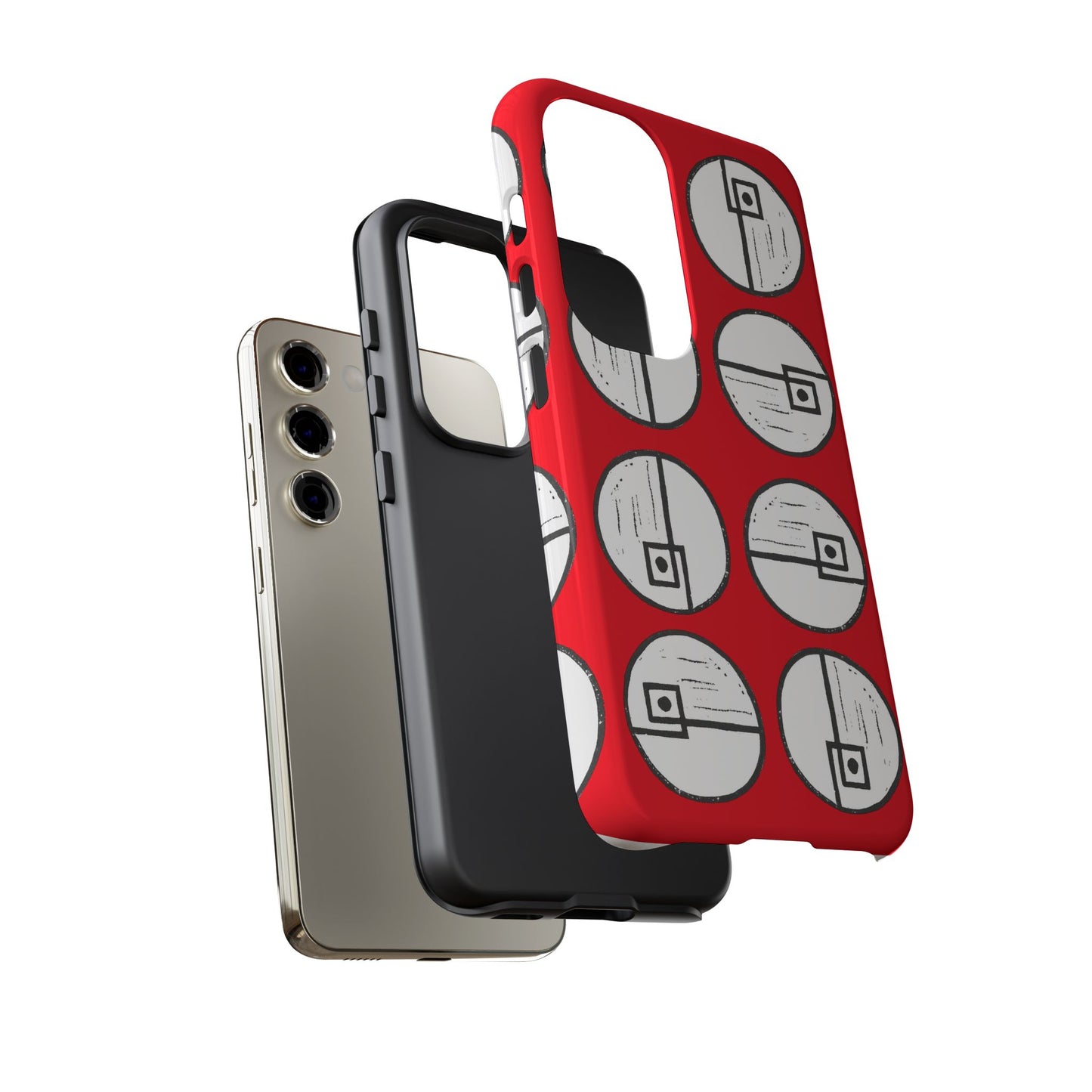 Rotating Rectangle Red - Phone case