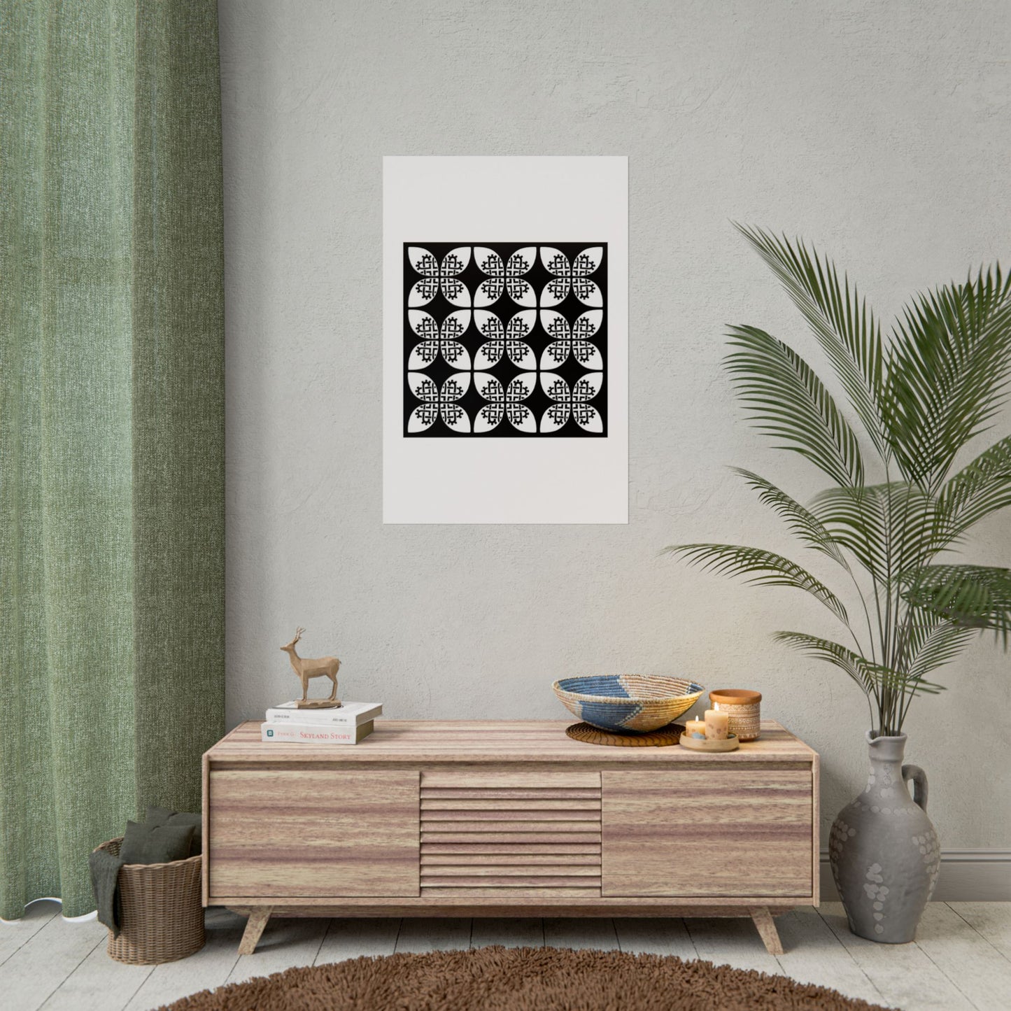 Celtic Heart 9 Tile- Rolled Poster - InkLovePrint