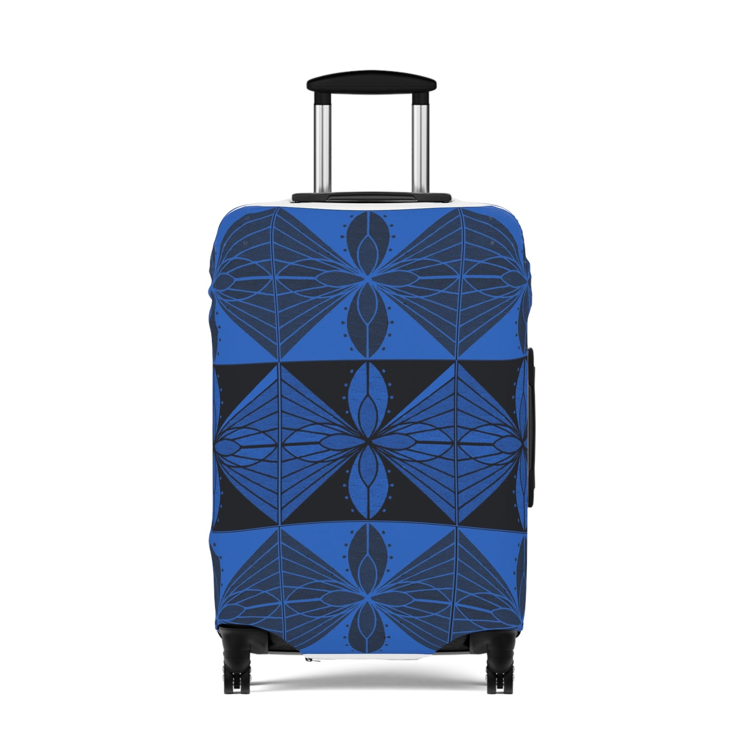 Geometric Blue 2 Luggage Cover - InkLovePrint