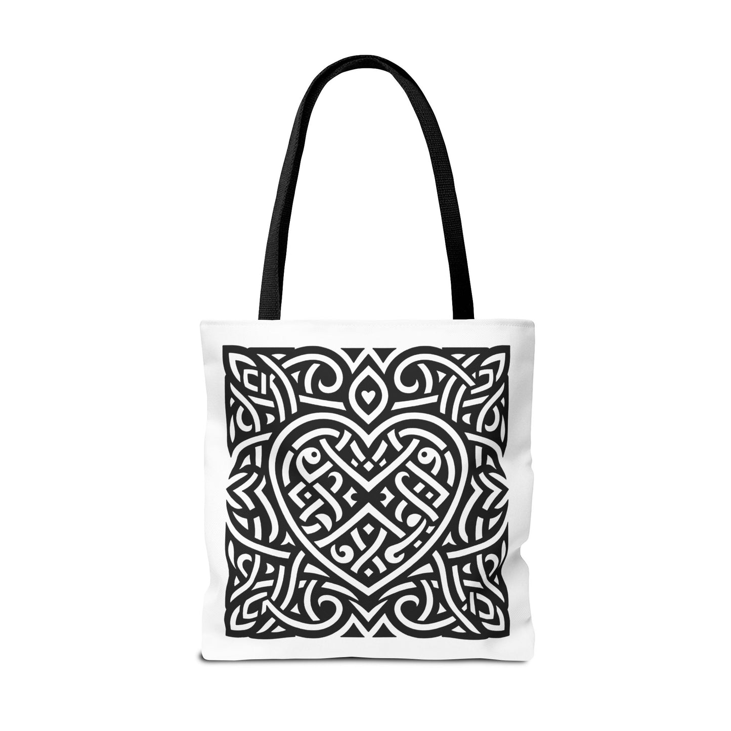 Framed Celtic Heart Tote Bag - InkLovePrint