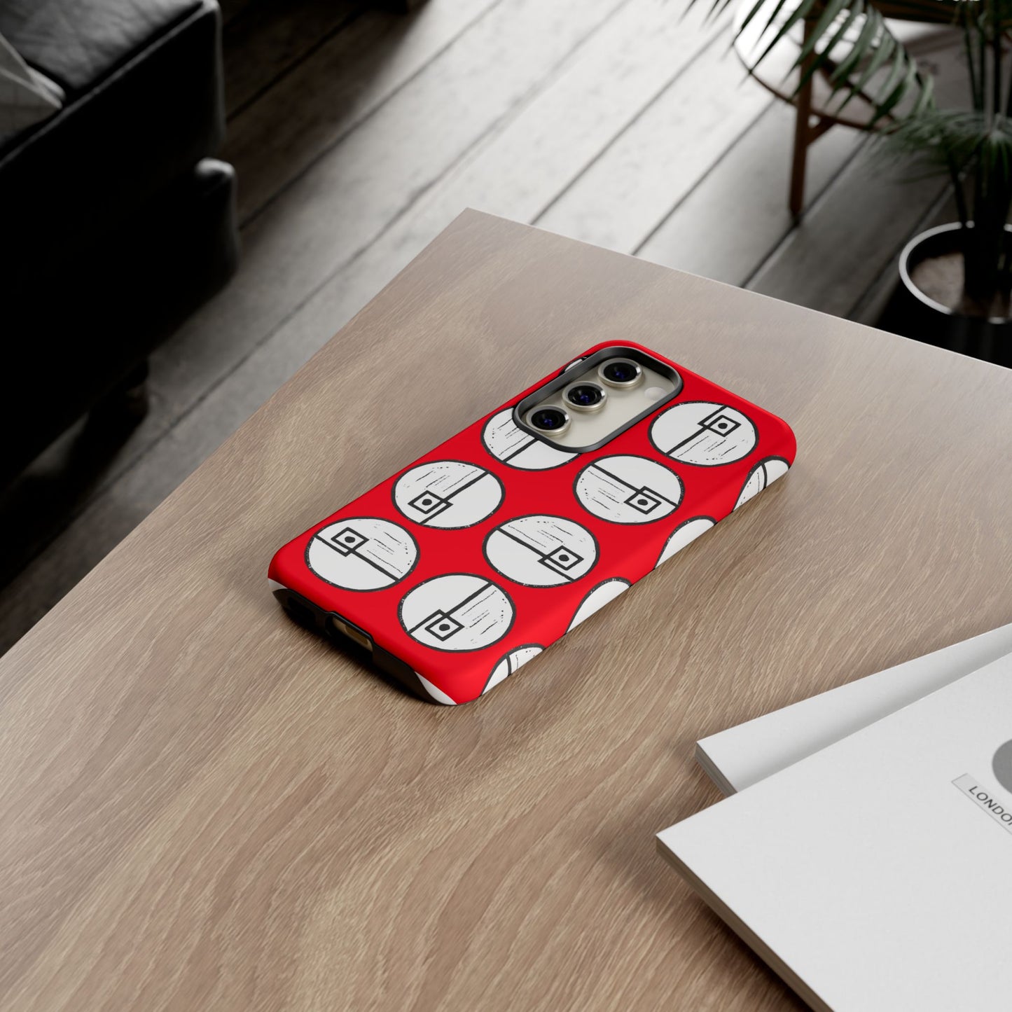 Rotating Rectangle Red - Phone case