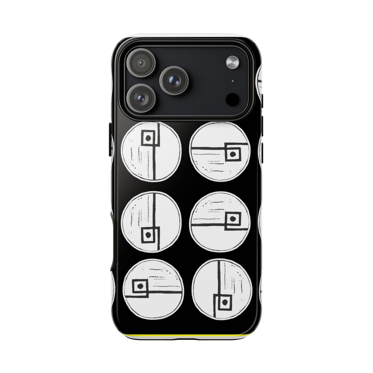Rotating Rectangle Black Phone case