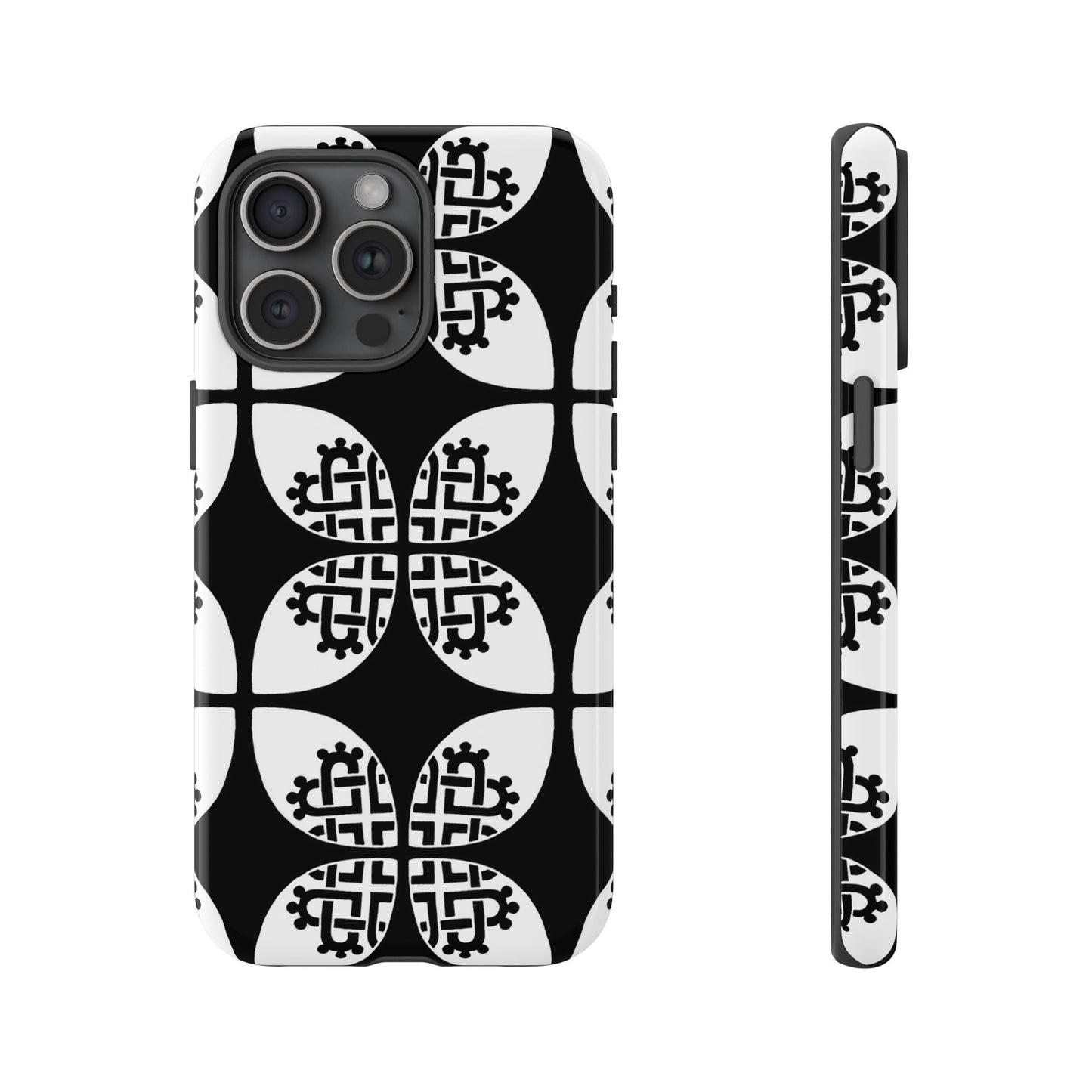 Celtic Heart - Black Phone case