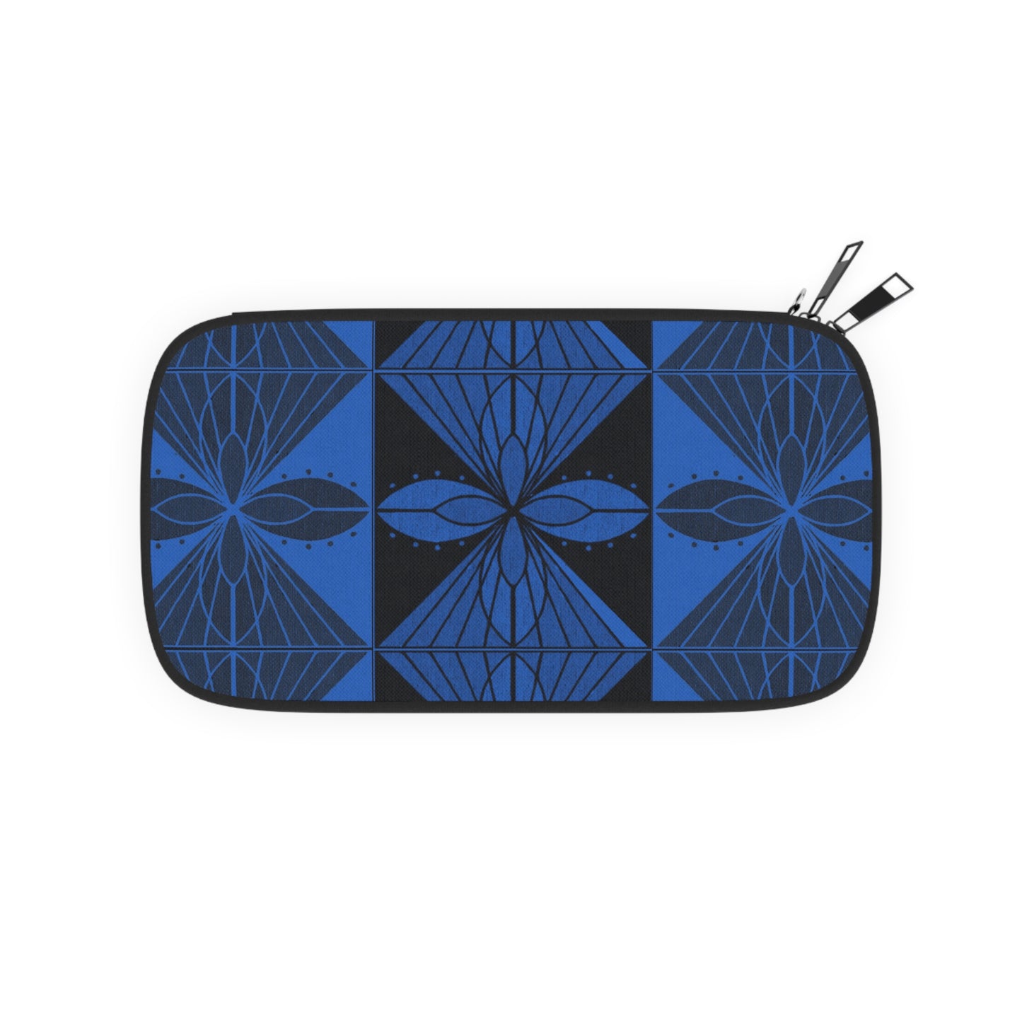 Geometric Blue 2 Passport Wallet - InkLovePrint
