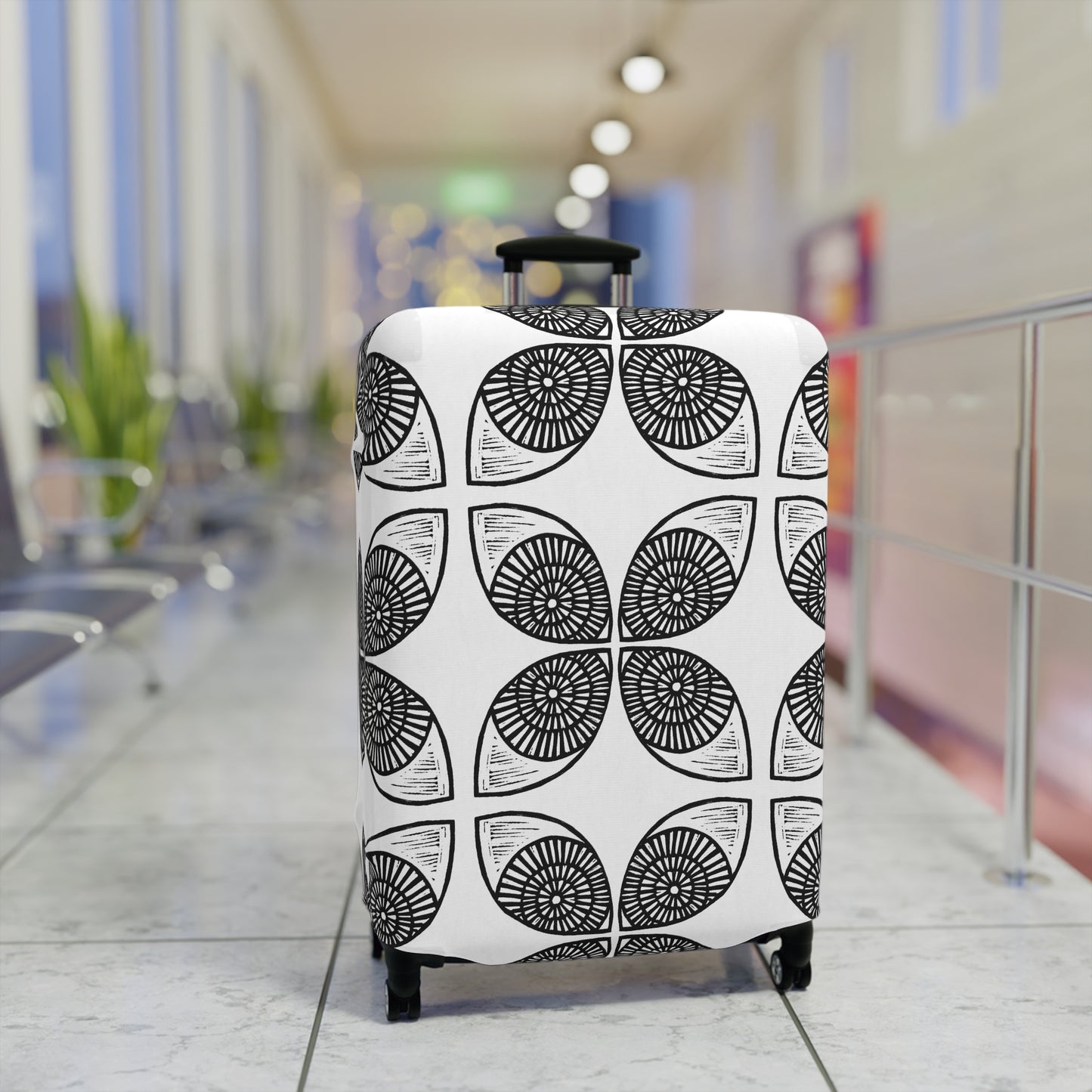 Circle Pattern Luggage Cover - InkLovePrint