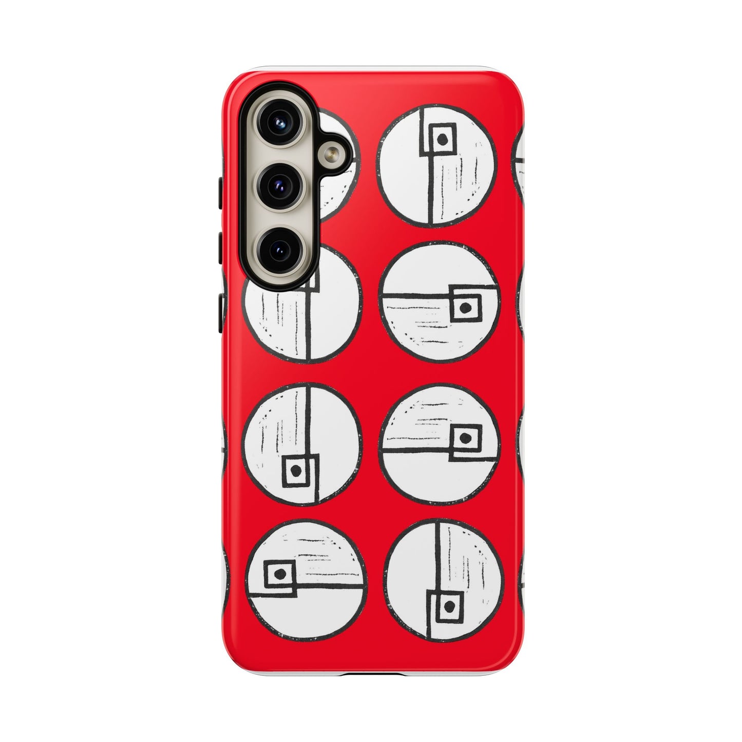 Rotating Rectangle Red - Phone case