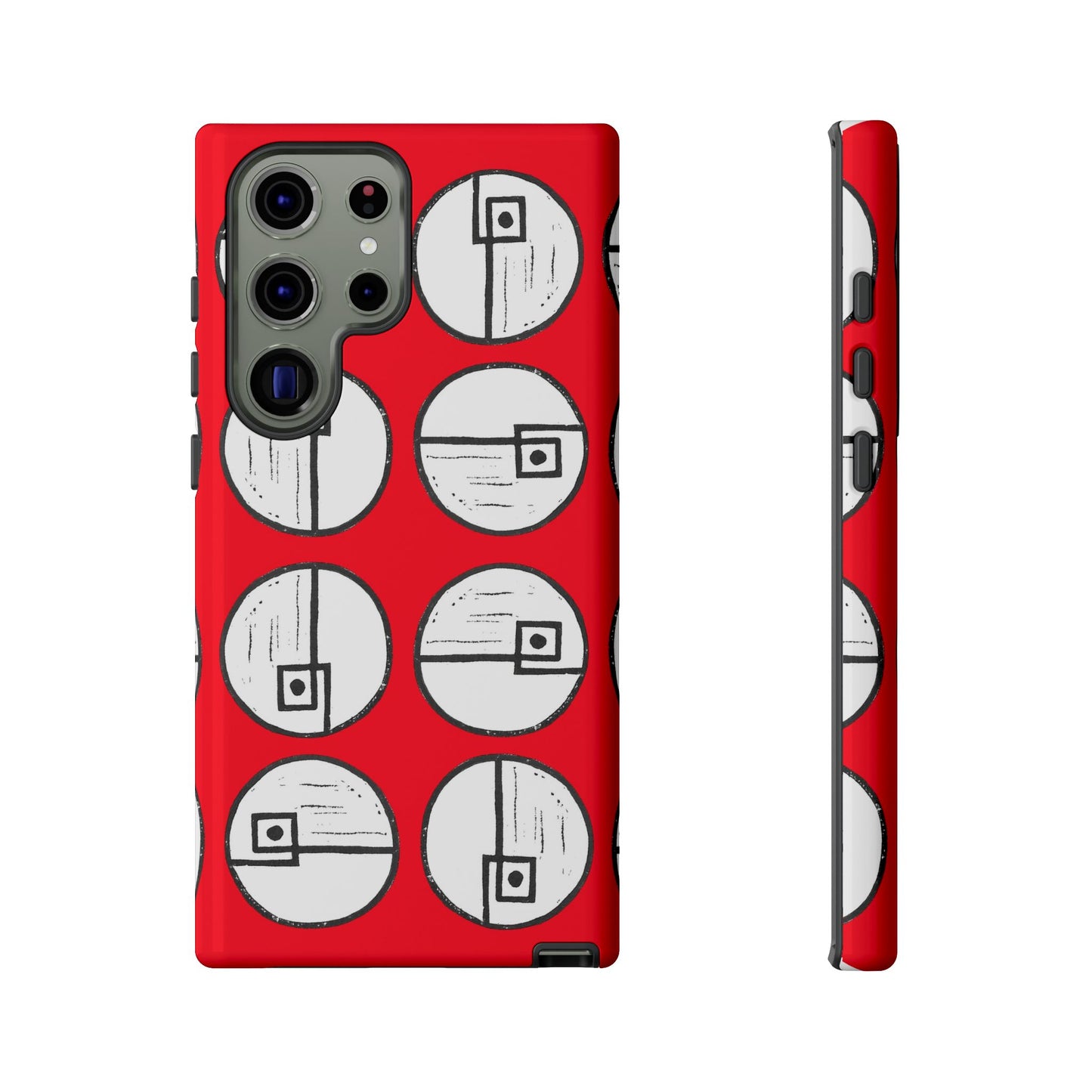 Rotating Rectangle Red - Phone case