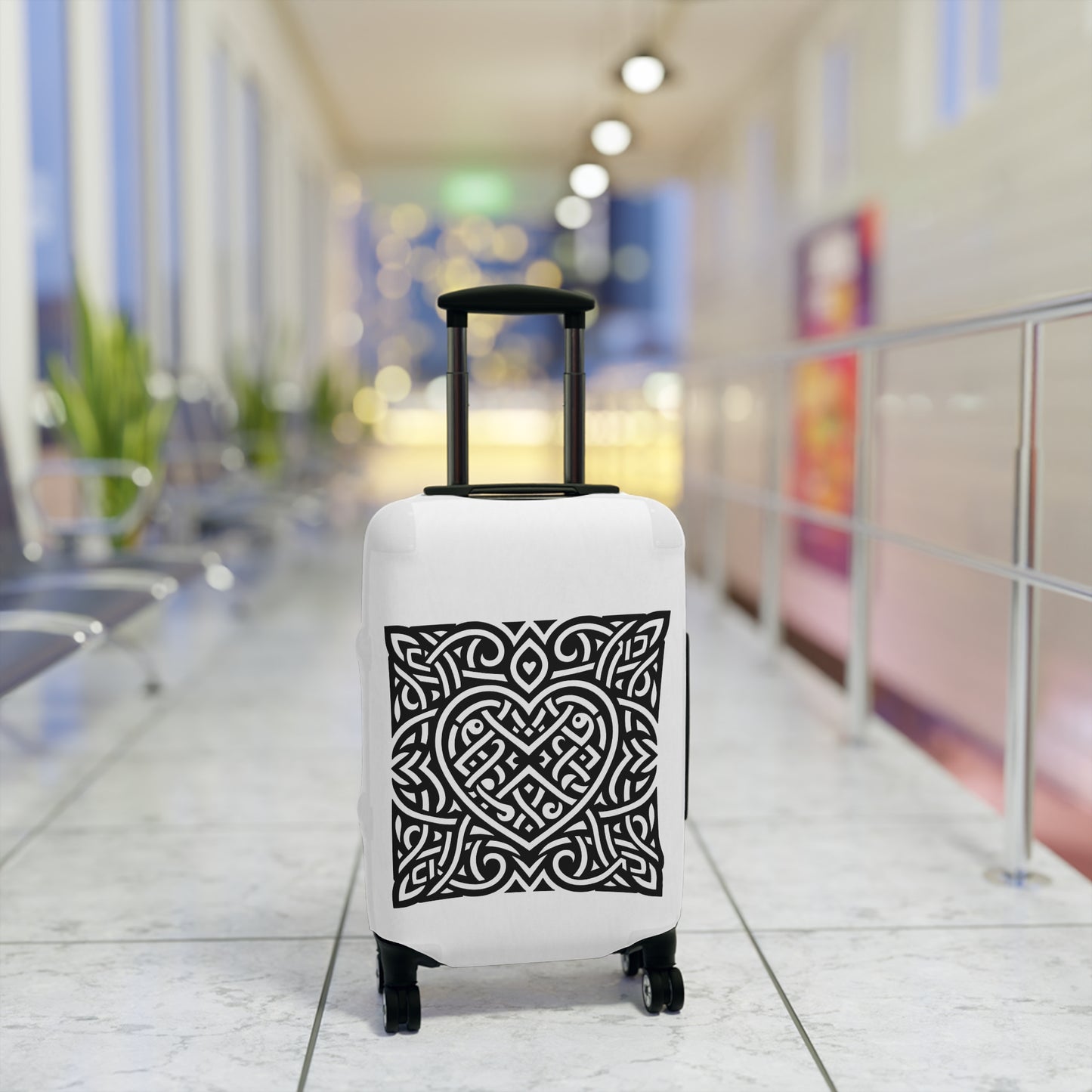 Framed Celtic Heart Luggage Cover - InkLovePrint