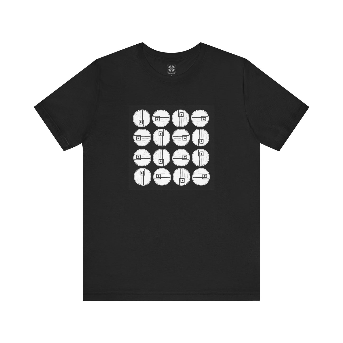 Rotating Rectangle B&W - InkLovePrint