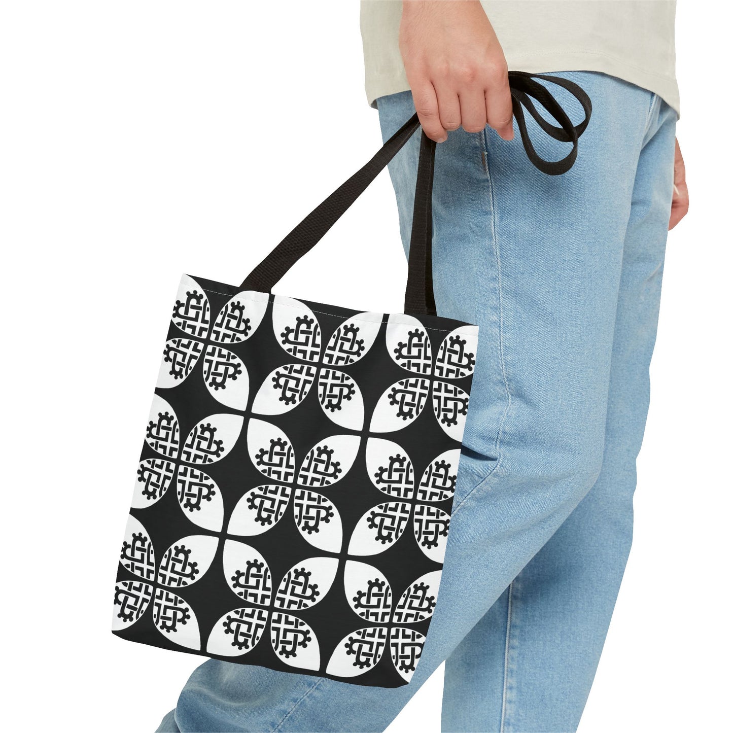 Celtic Heart Tote Bag Black - InkLovePrint