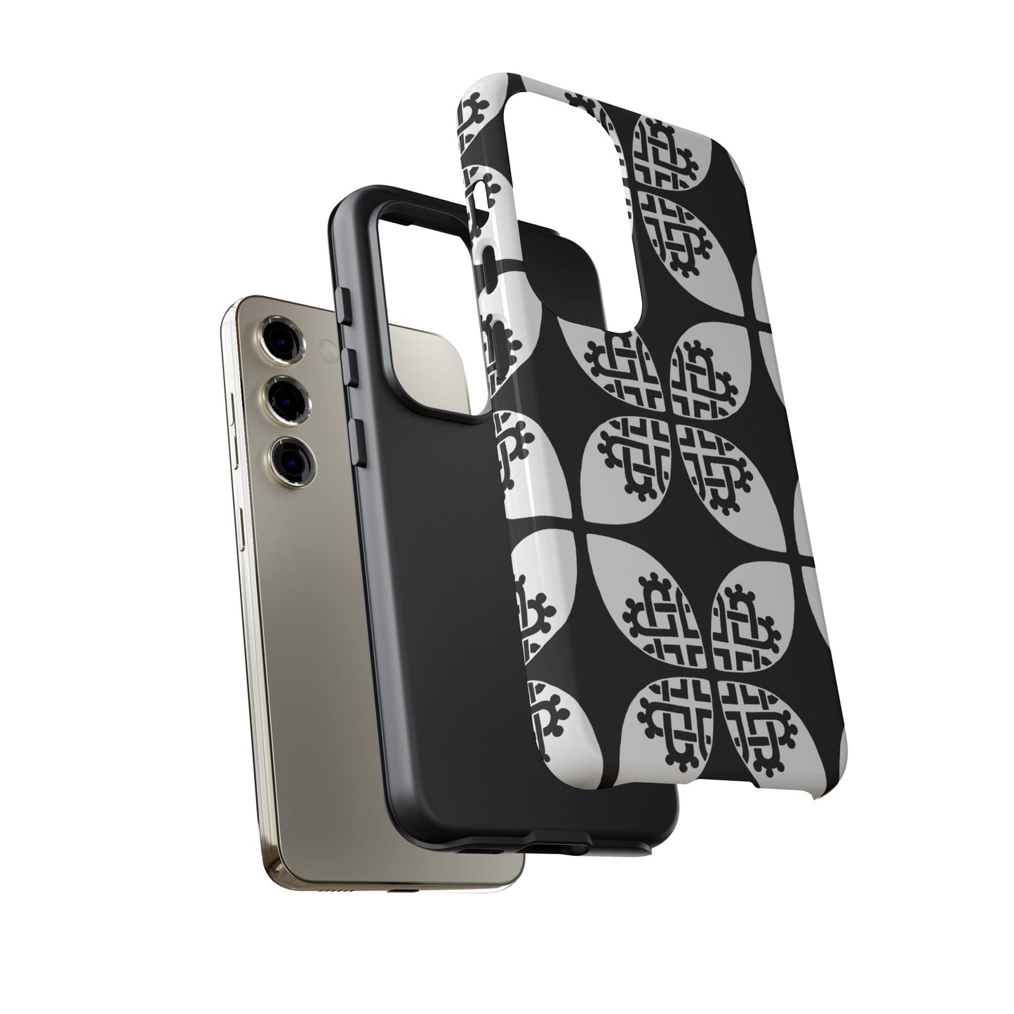 Celtic Heart - Black Phone case