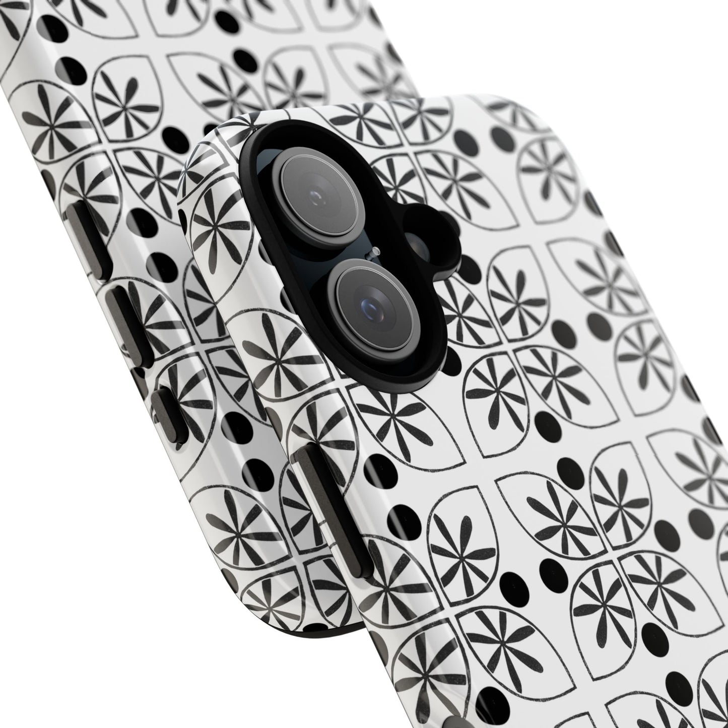 Black Flower Phone case - InkLovePrint