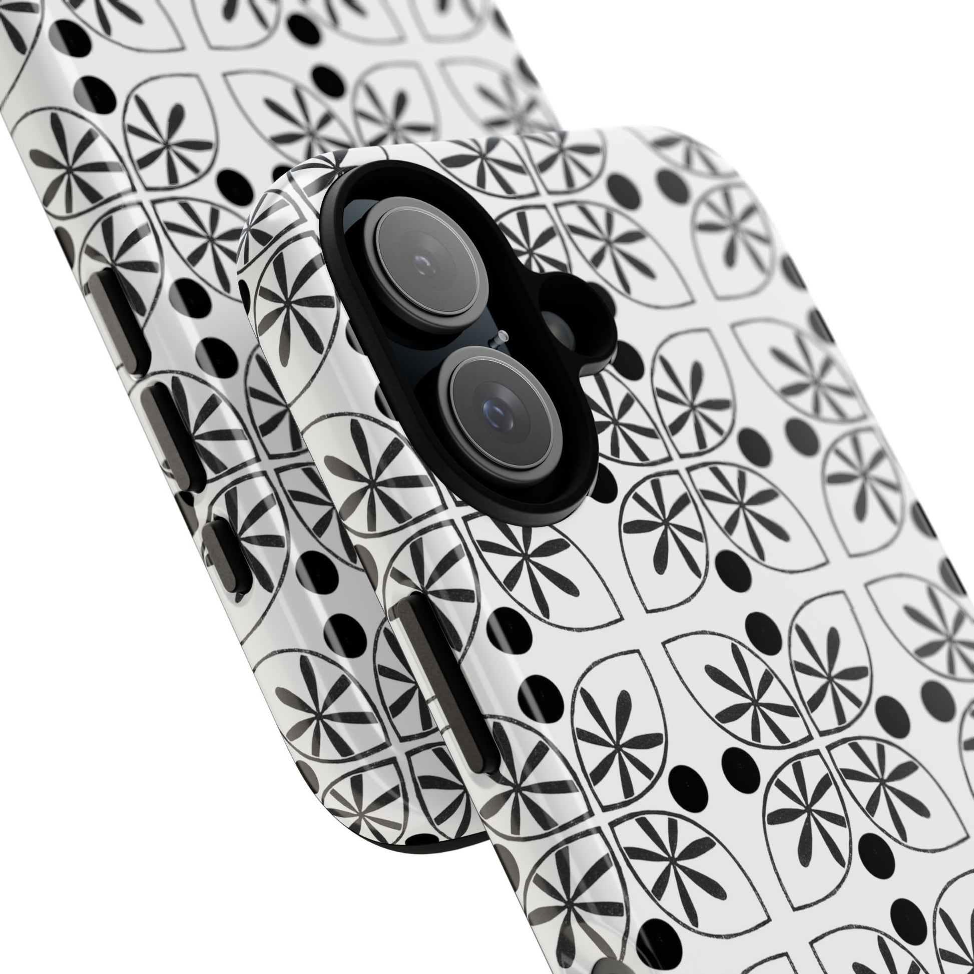 Black Flower Phone case - InkLovePrint