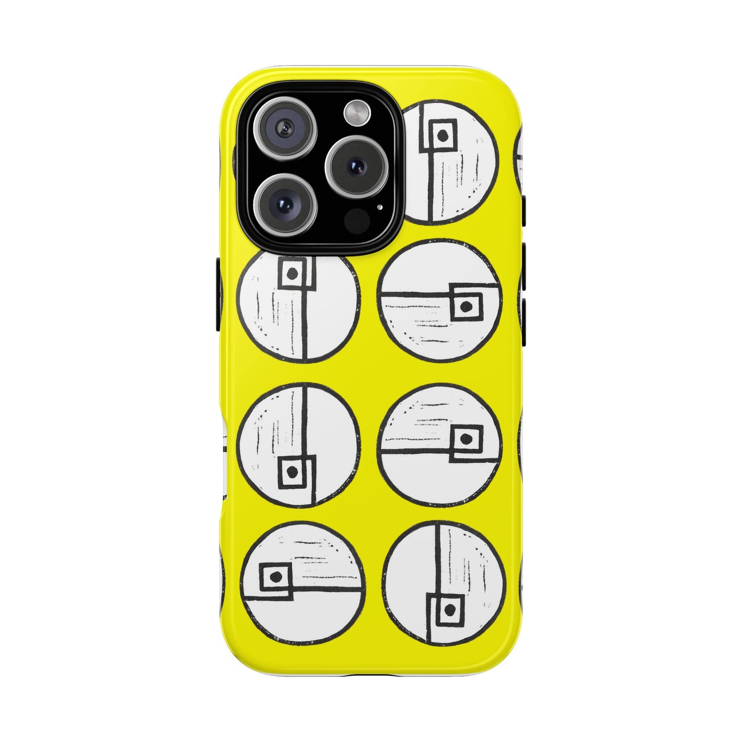 Rotating Rectangle Yellow Phone case - InkLovePrint