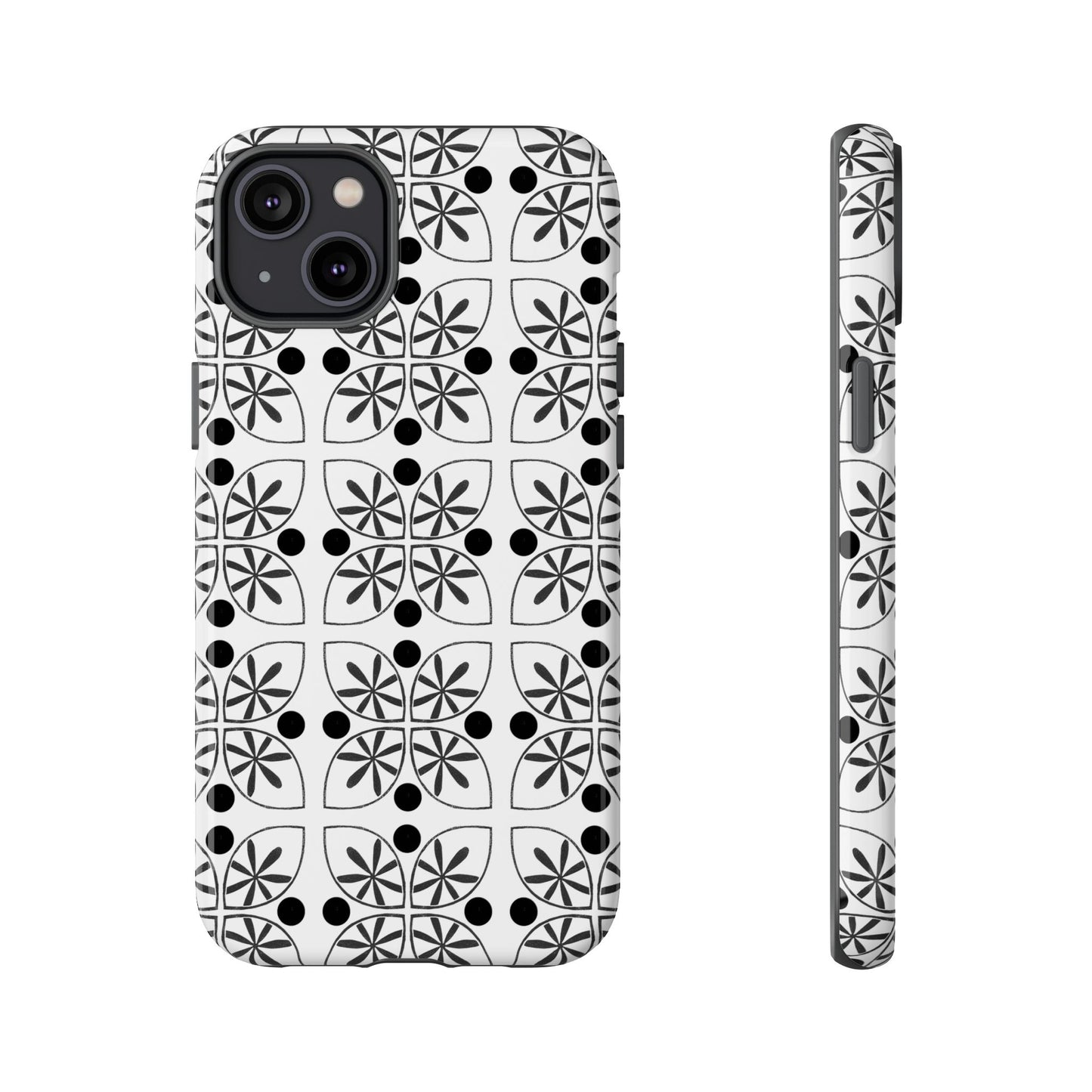 Black Flower Phone case - InkLovePrint