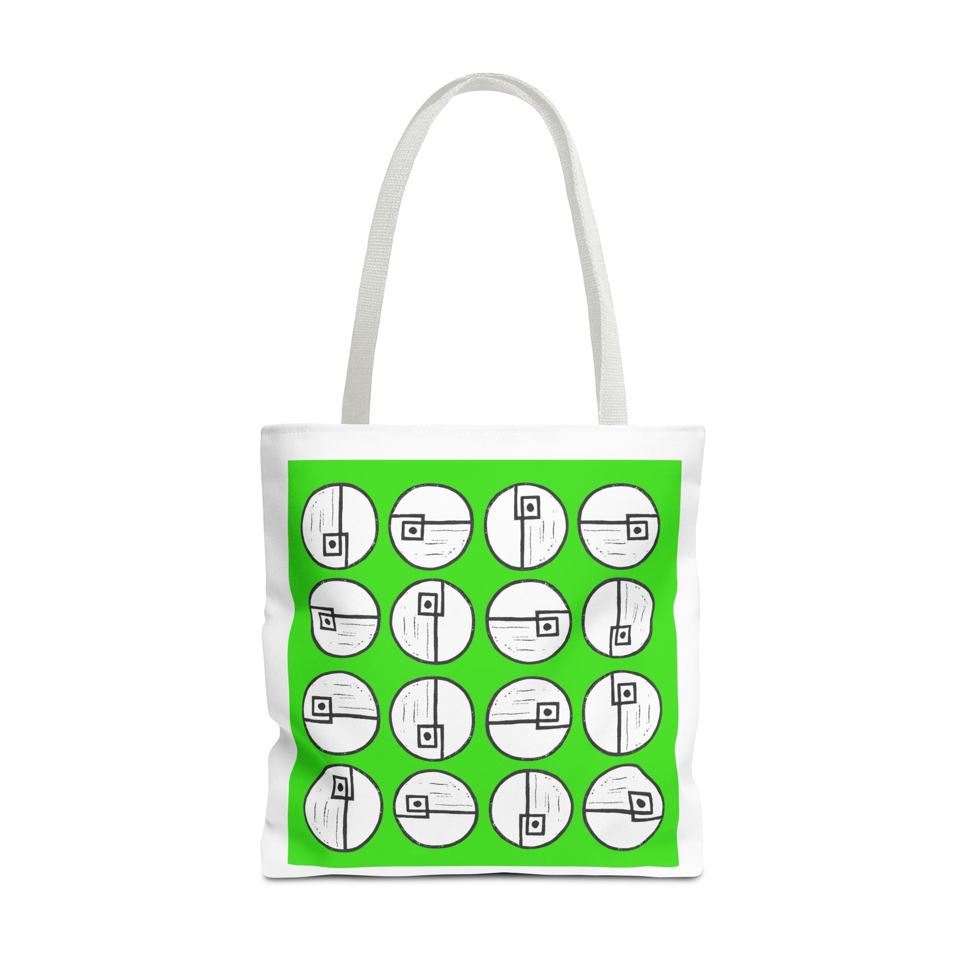 Rotating Rectangle Green Tote Bag - InkLovePrint