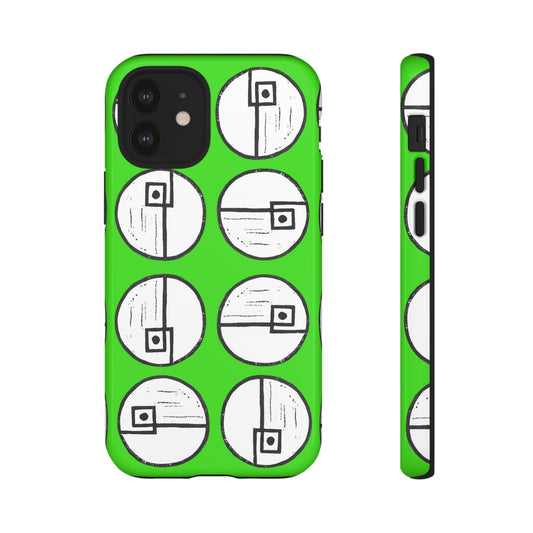 Rotating Rectangle Green Phone case - InkLovePrint