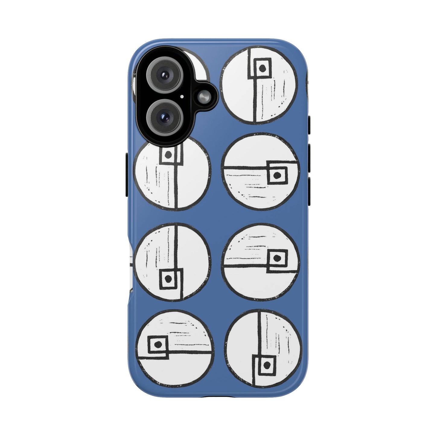 Rotating Rectangle Blue Phone case - InkLovePrint