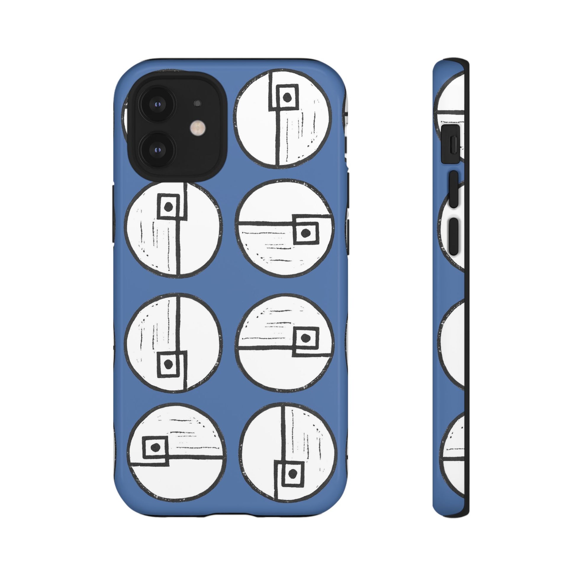 Rotating Rectangle Blue Phone case - InkLovePrint