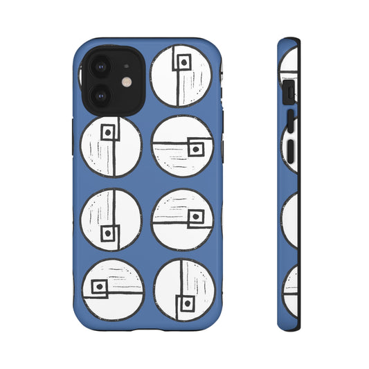 Rotating Rectangle Blue Phone case - InkLovePrint