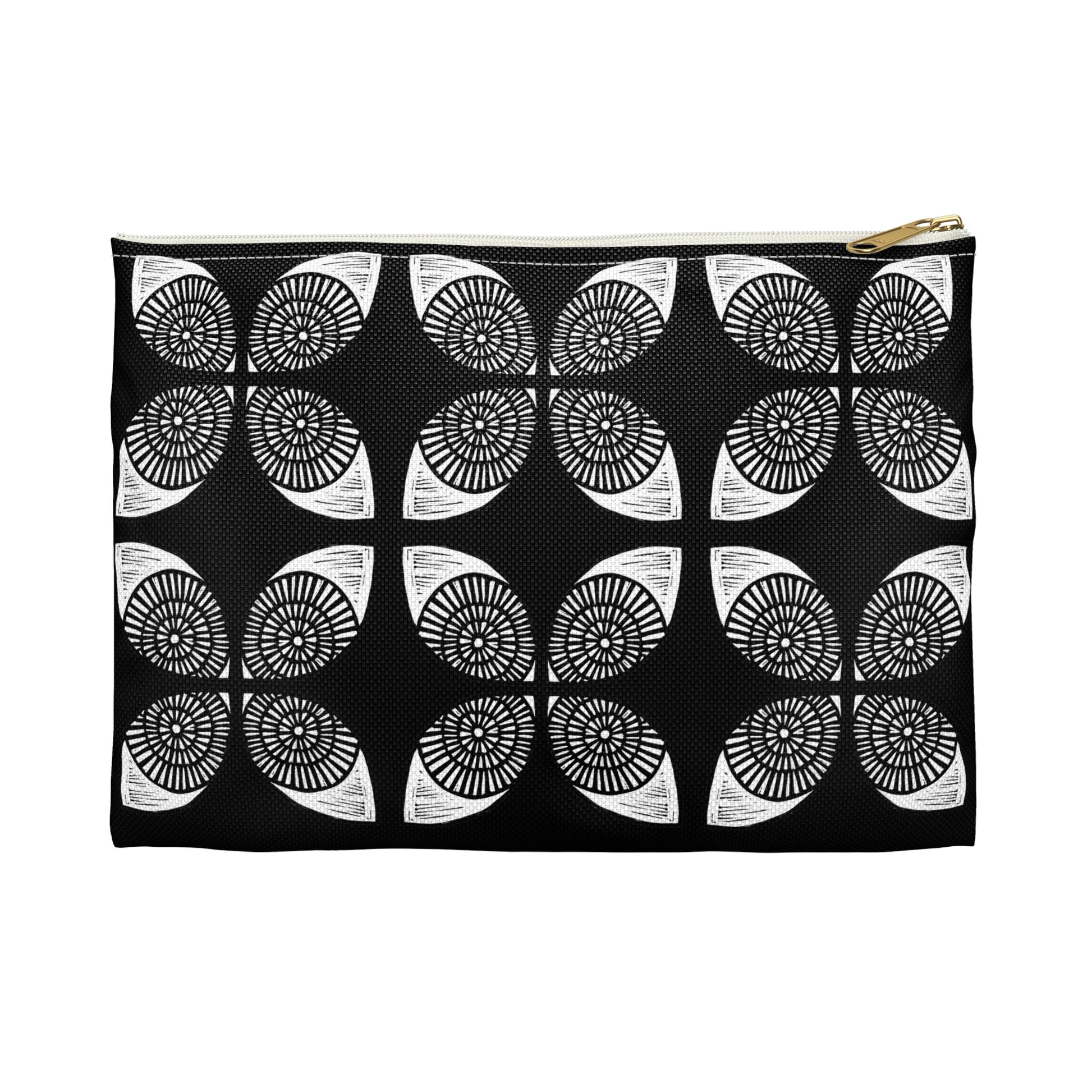 Circle Accessory Bag Black - InkLovePrint