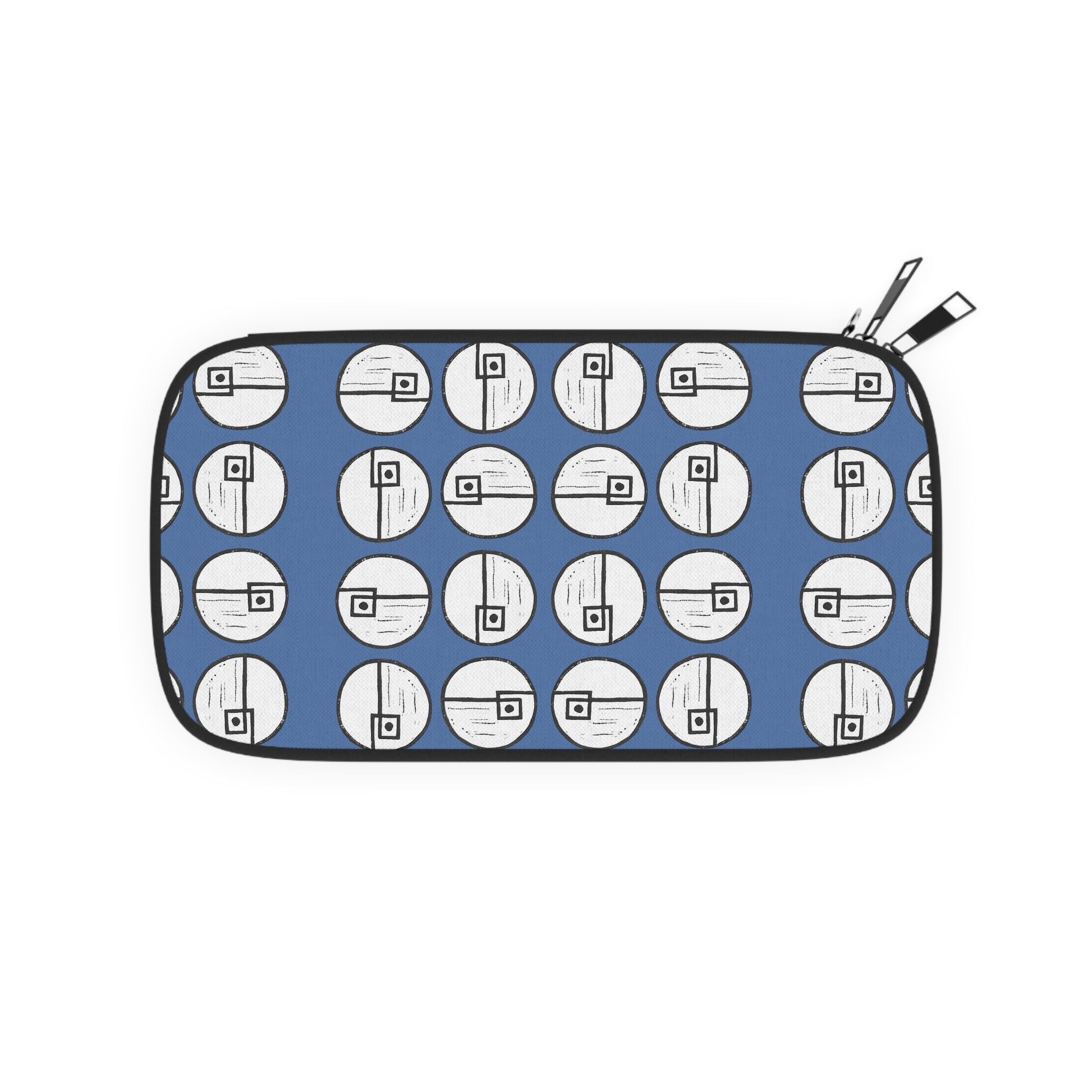 Rotating Rectangle Blue Passport Wallet - InkLovePrint