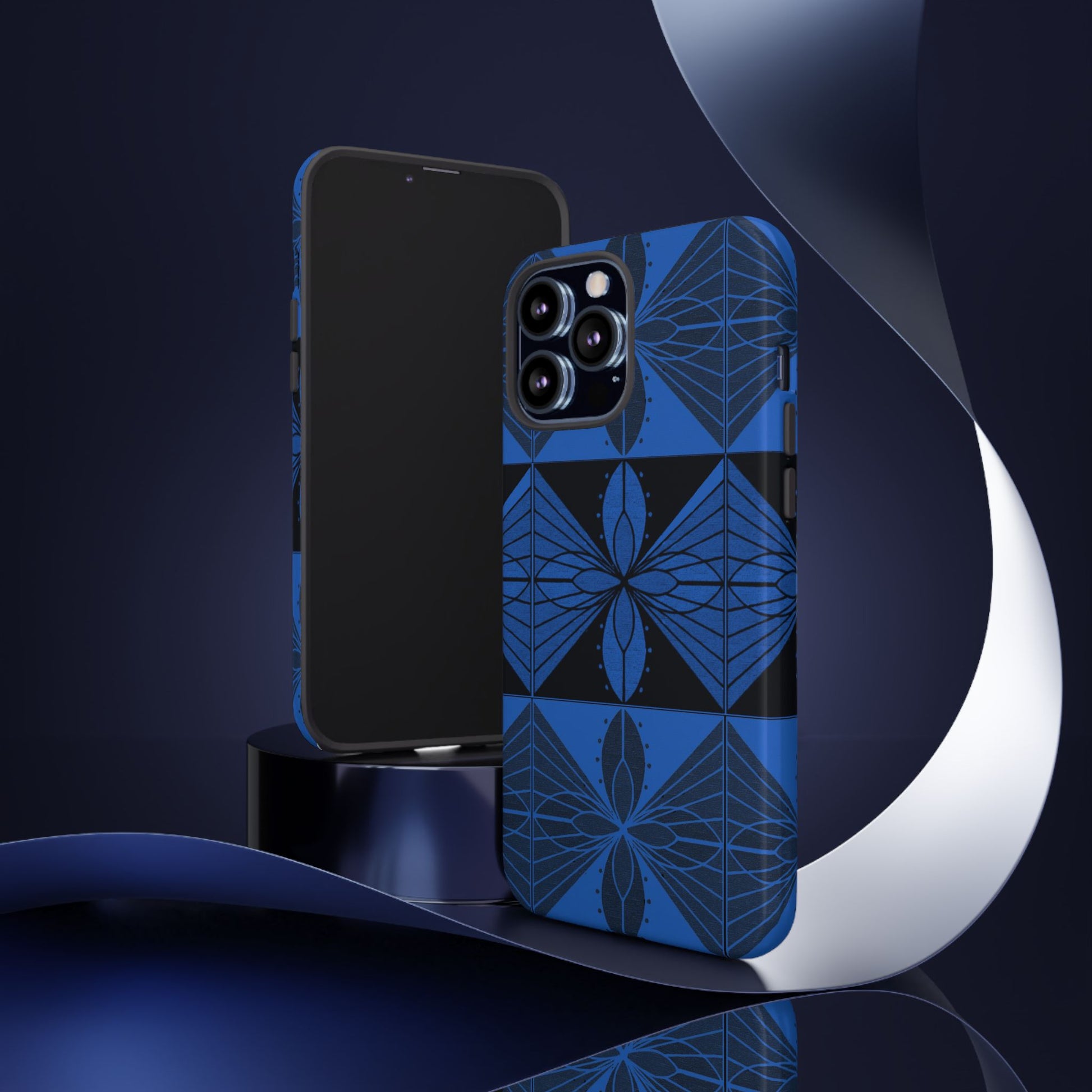 Geometric Blue 2 Phone case - InkLovePrint