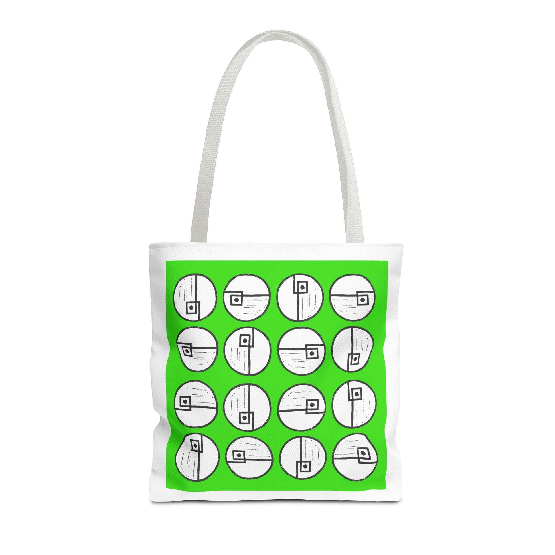 Rotating Rectangle Green Tote Bag - InkLovePrint