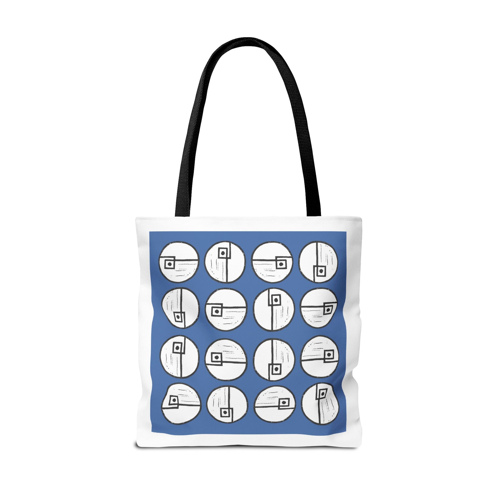 Rotating Rectangle Blue Tote Bag - InkLovePrint