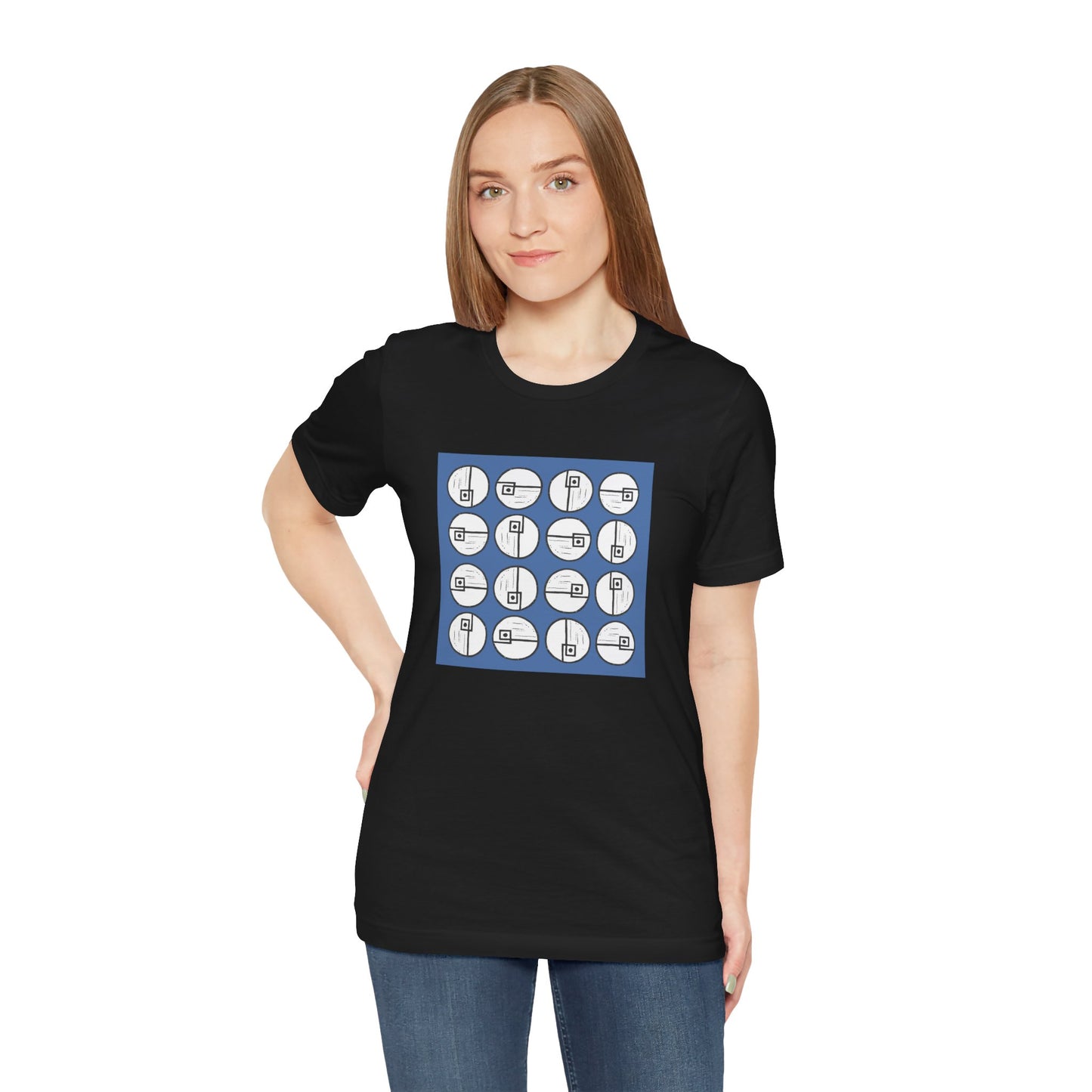 Rotating Rectangle on Blue - InkLovePrint