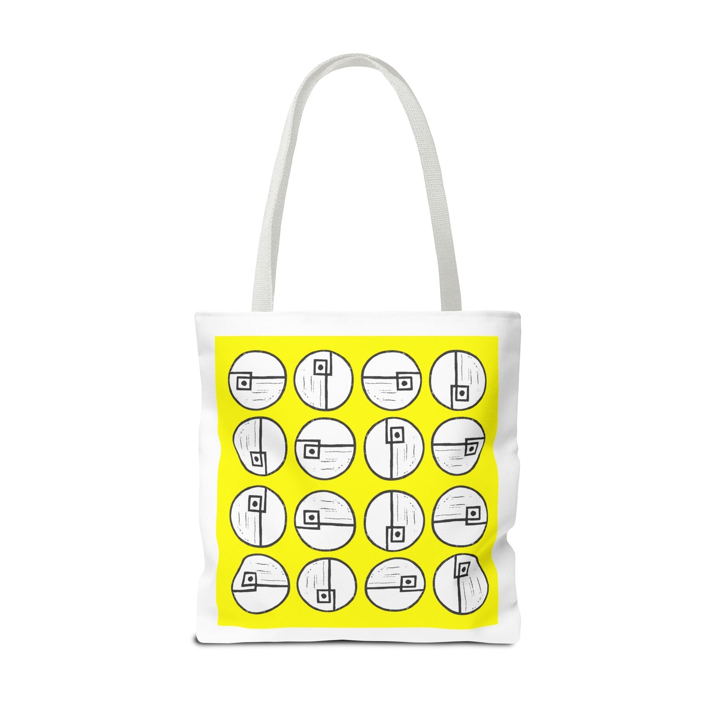 Rotating Rectangle Yellow Tote Bag - InkLovePrint