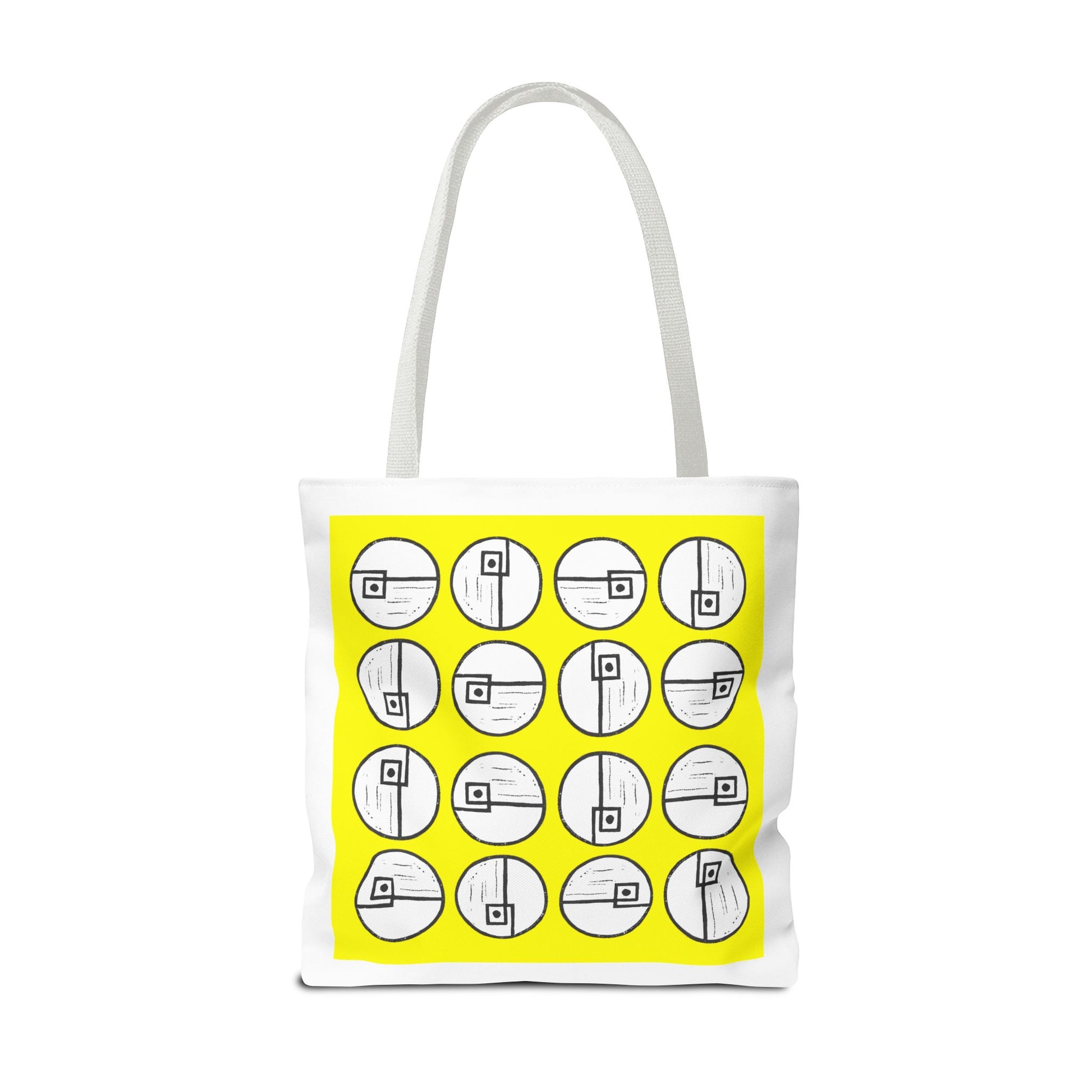 Rotating Rectangle Yellow Tote Bag - InkLovePrint