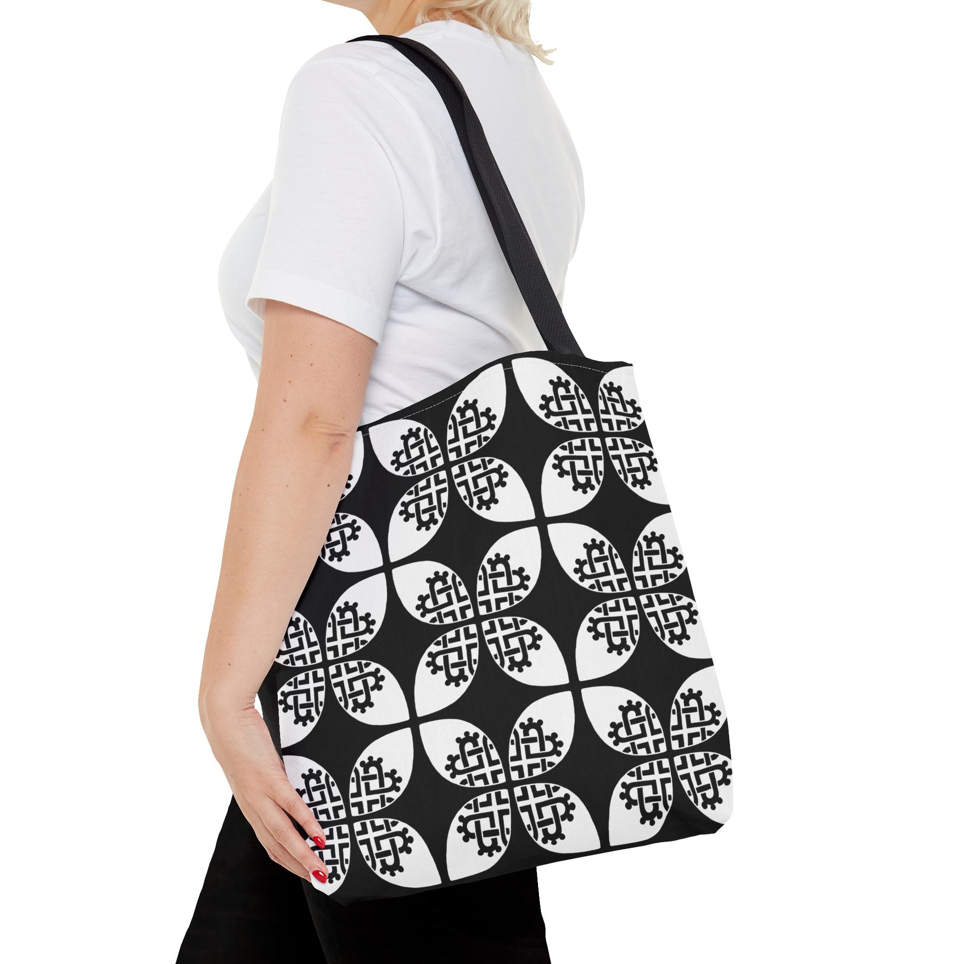 Celtic Heart Tote Bag Black - InkLovePrint