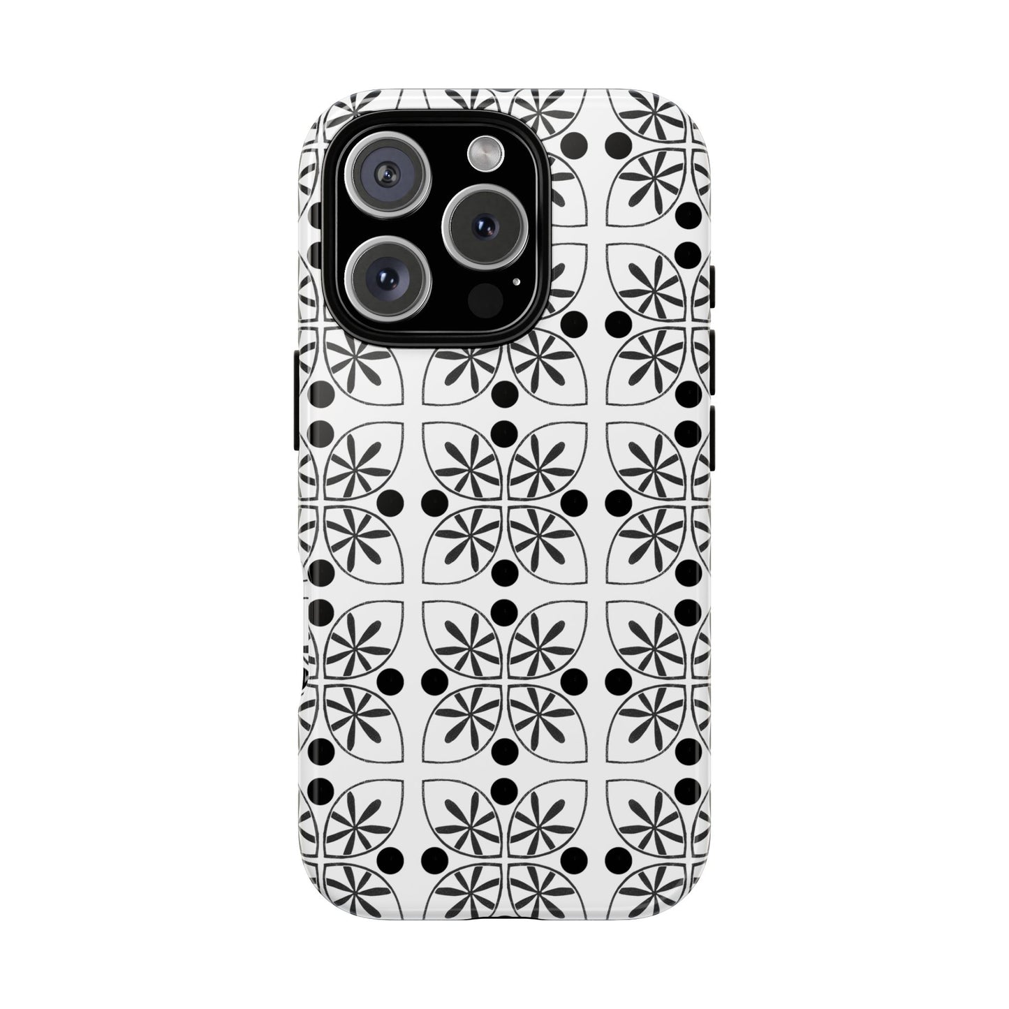 Black Flower Phone case - InkLovePrint