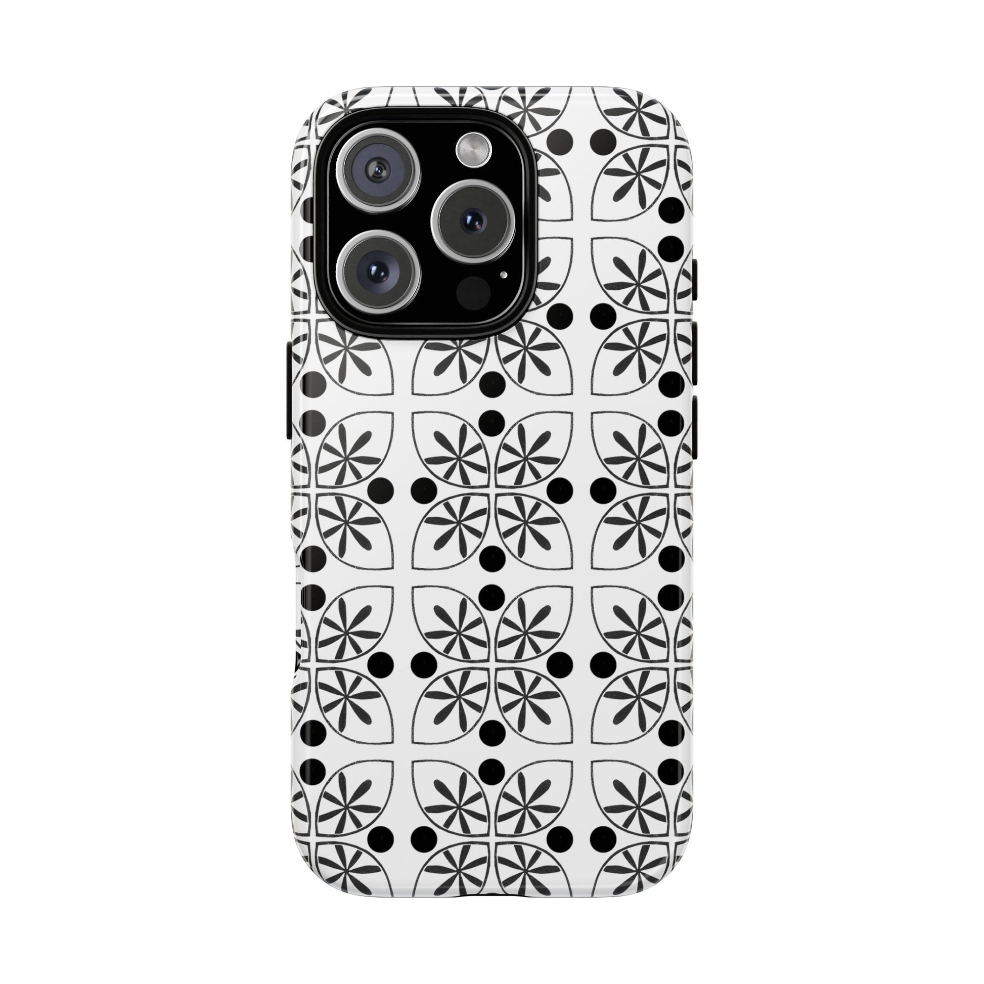 Black Flower Phone case - InkLovePrint