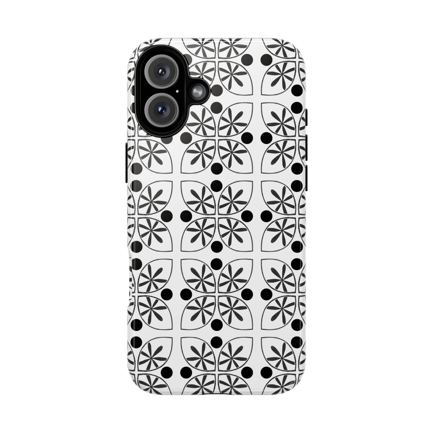 Black Flower Phone case - InkLovePrint