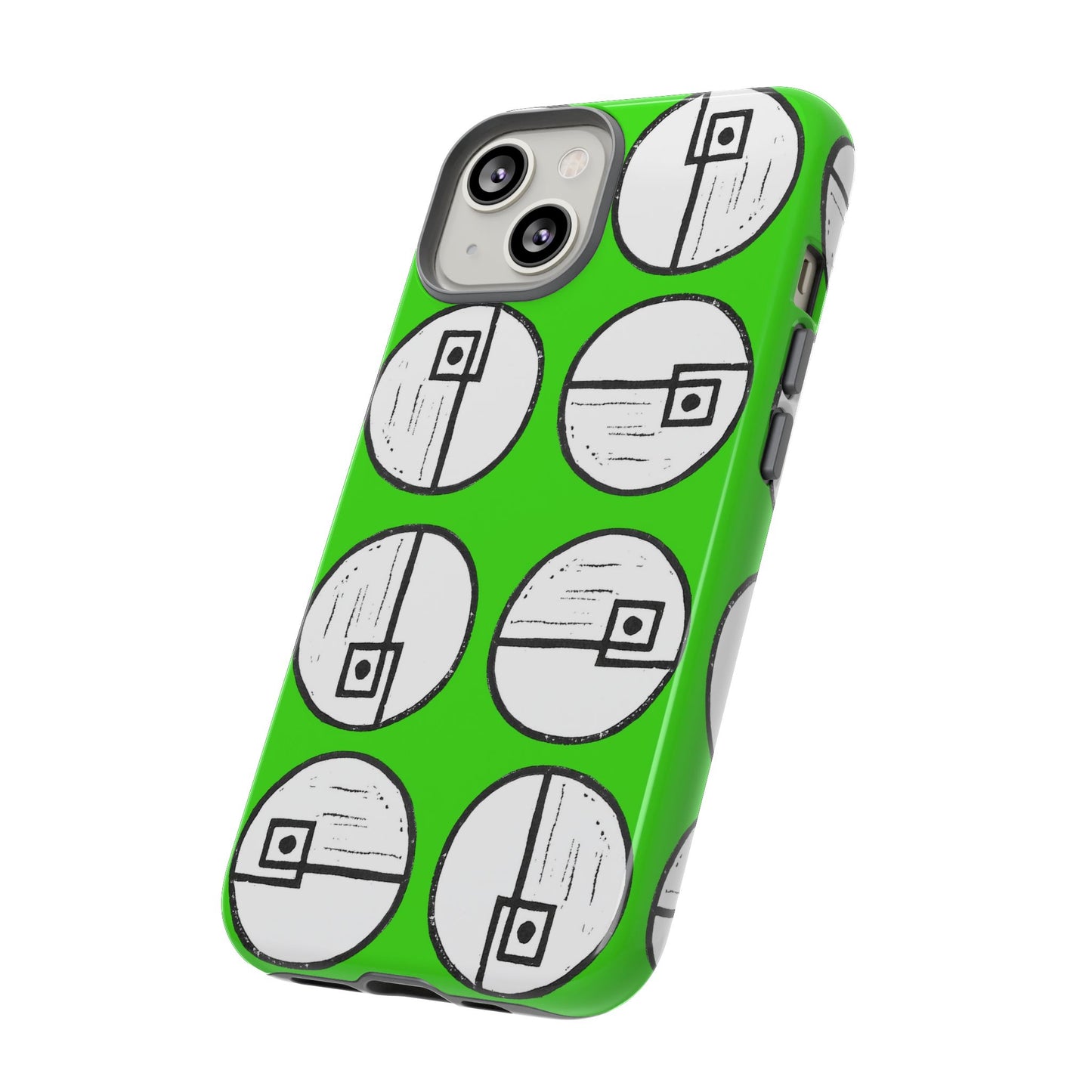 Rotating Rectangle Green Phone case - InkLovePrint