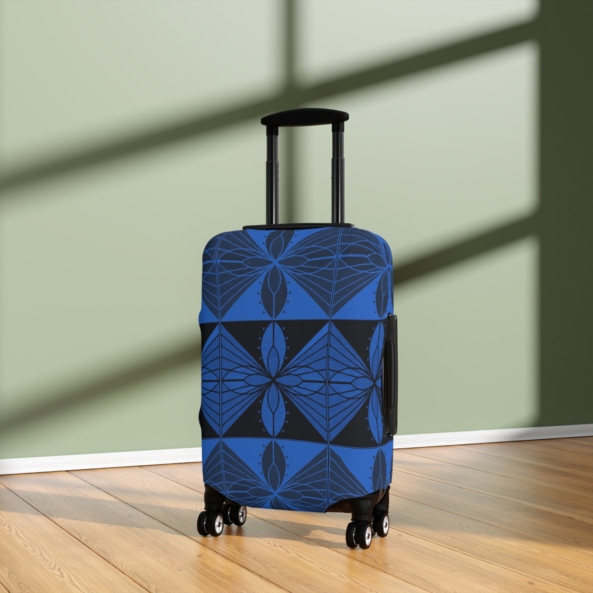Geometric Blue 2 Luggage Cover - InkLovePrint