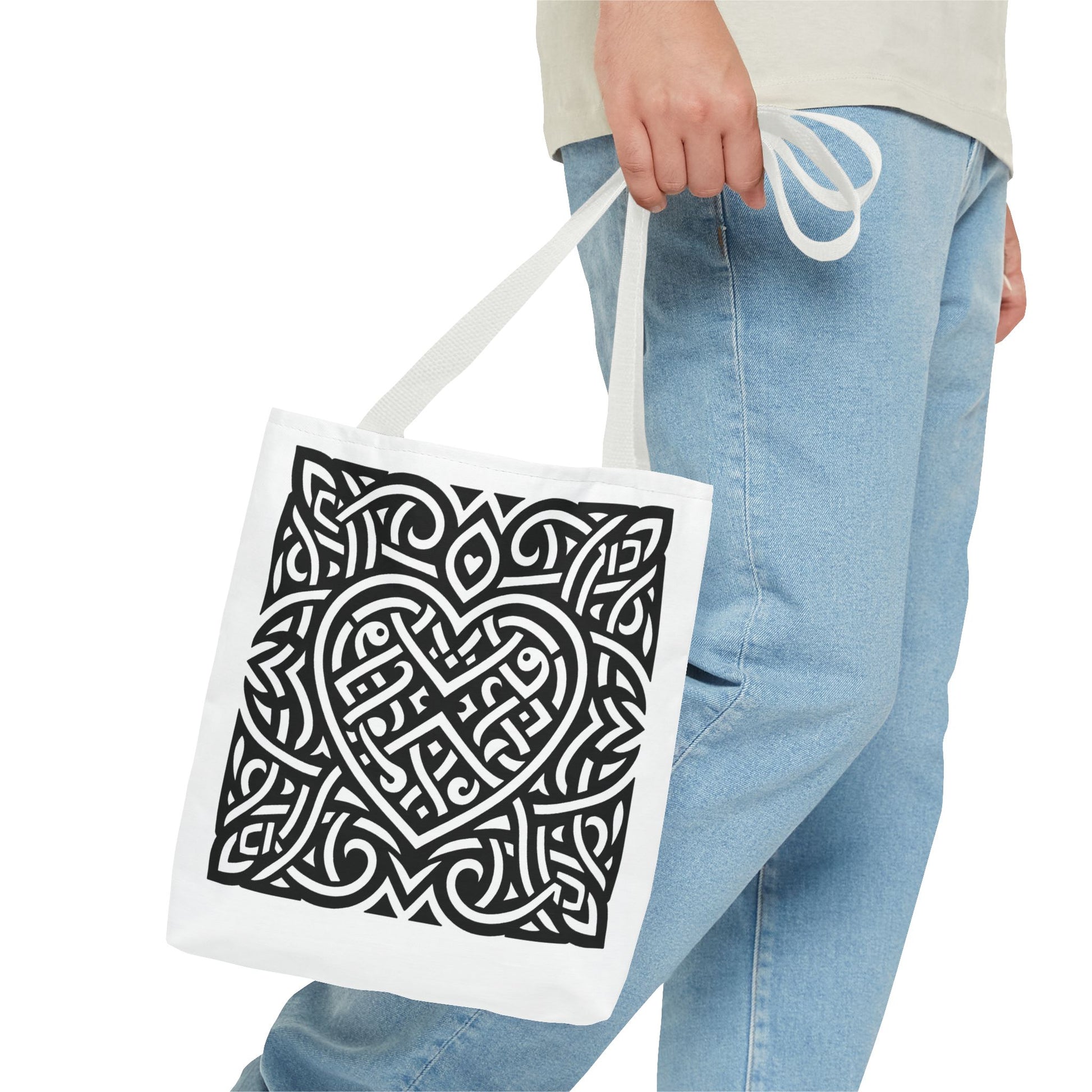 Framed Celtic Heart Tote Bag - InkLovePrint