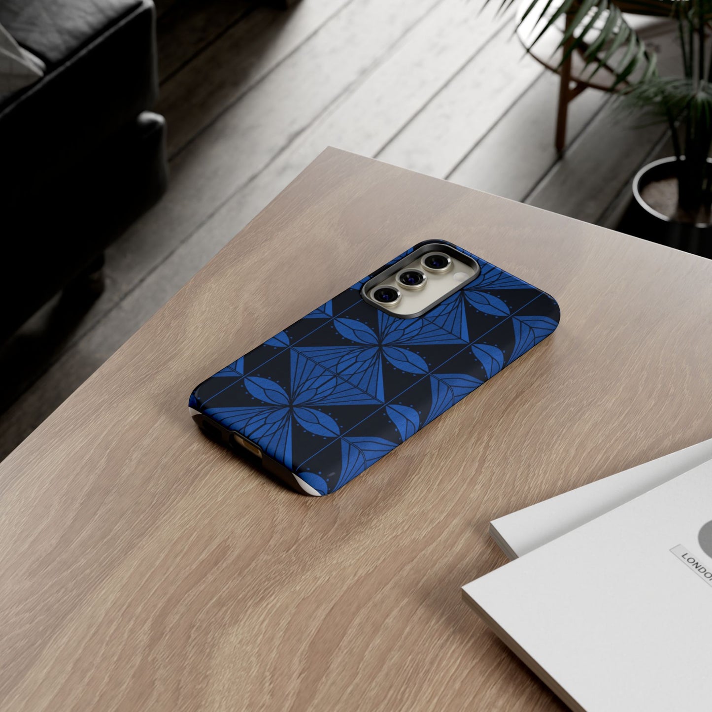 Geometric Blue 1 Phone case