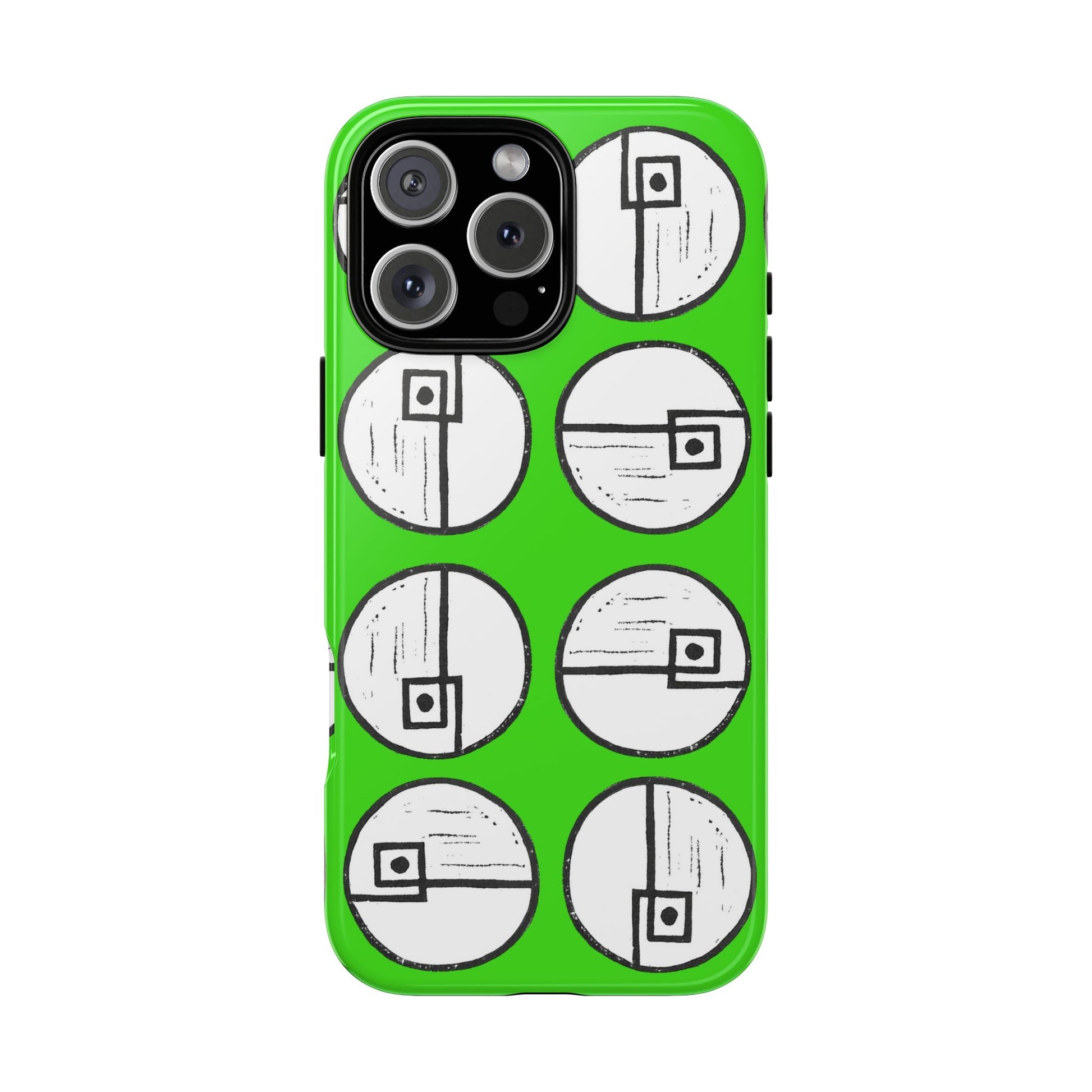 Rotating Rectangle Green Phone case - InkLovePrint