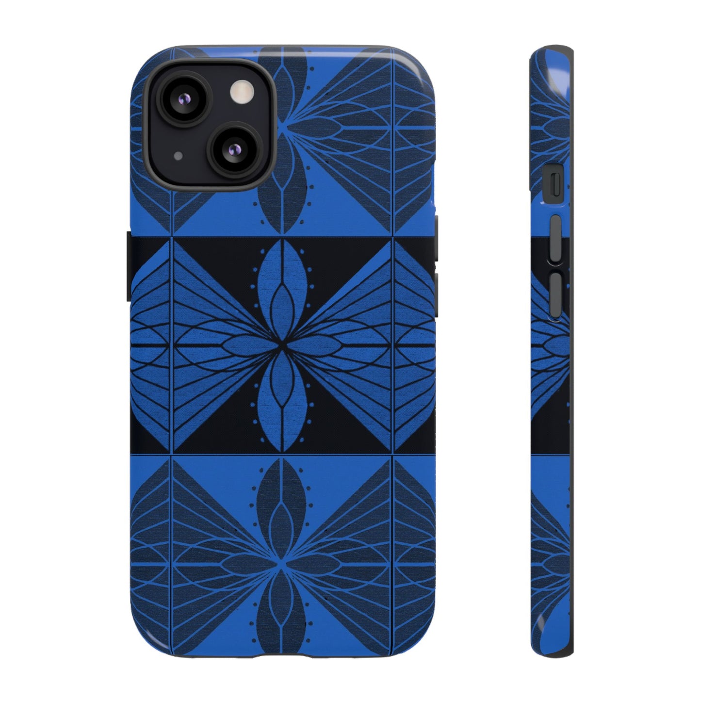 Geometric Blue 2 Phone case - InkLovePrint