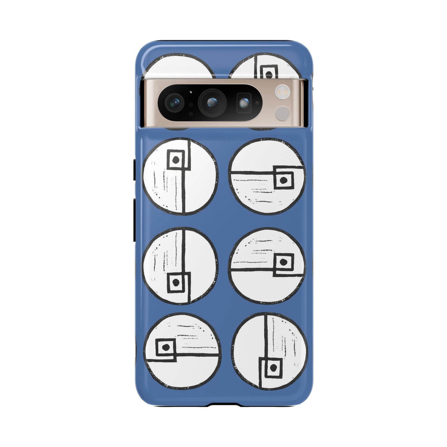 Rotating Rectangle Blue Phone case